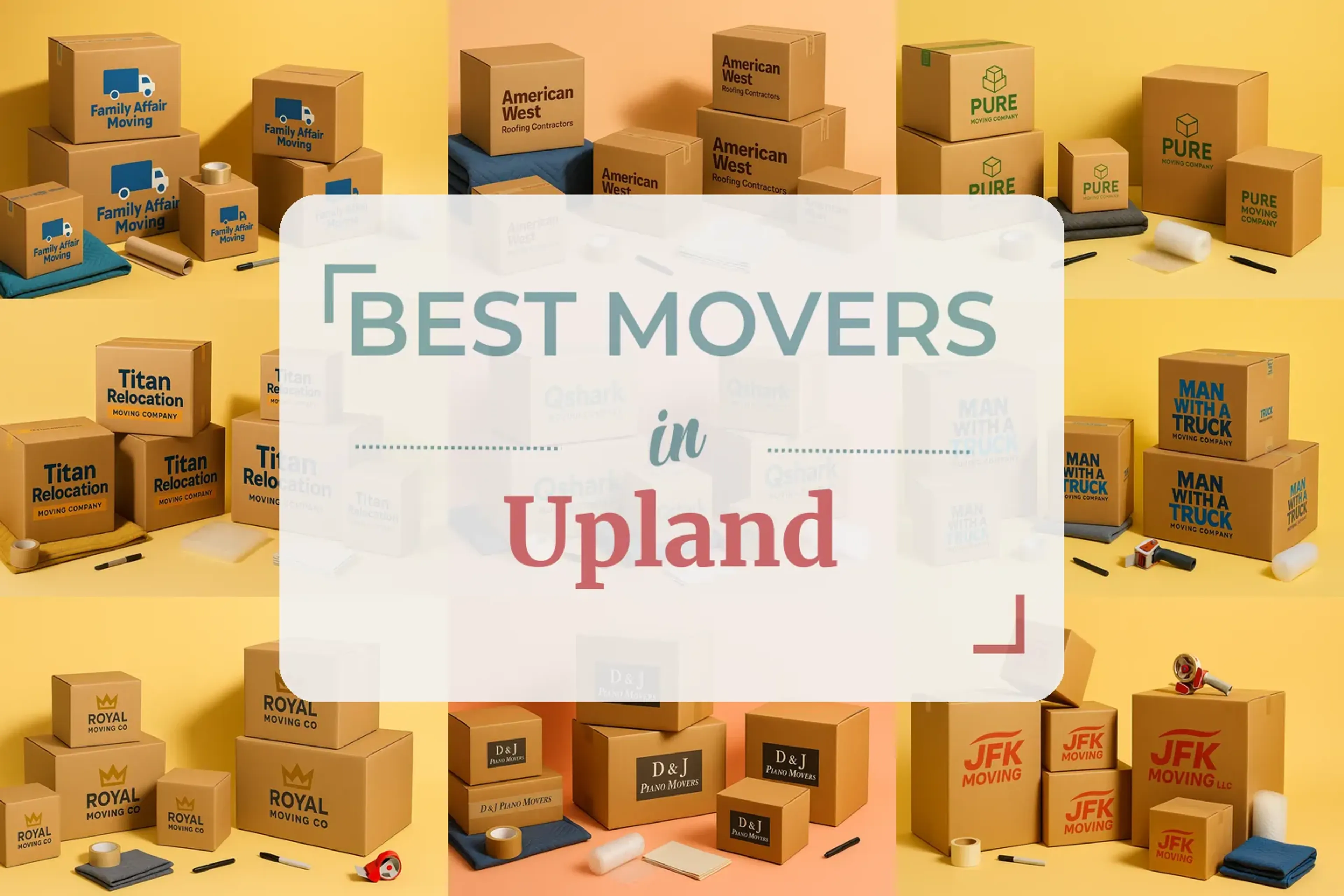 Side-by-side comparison of Upland moving companies
