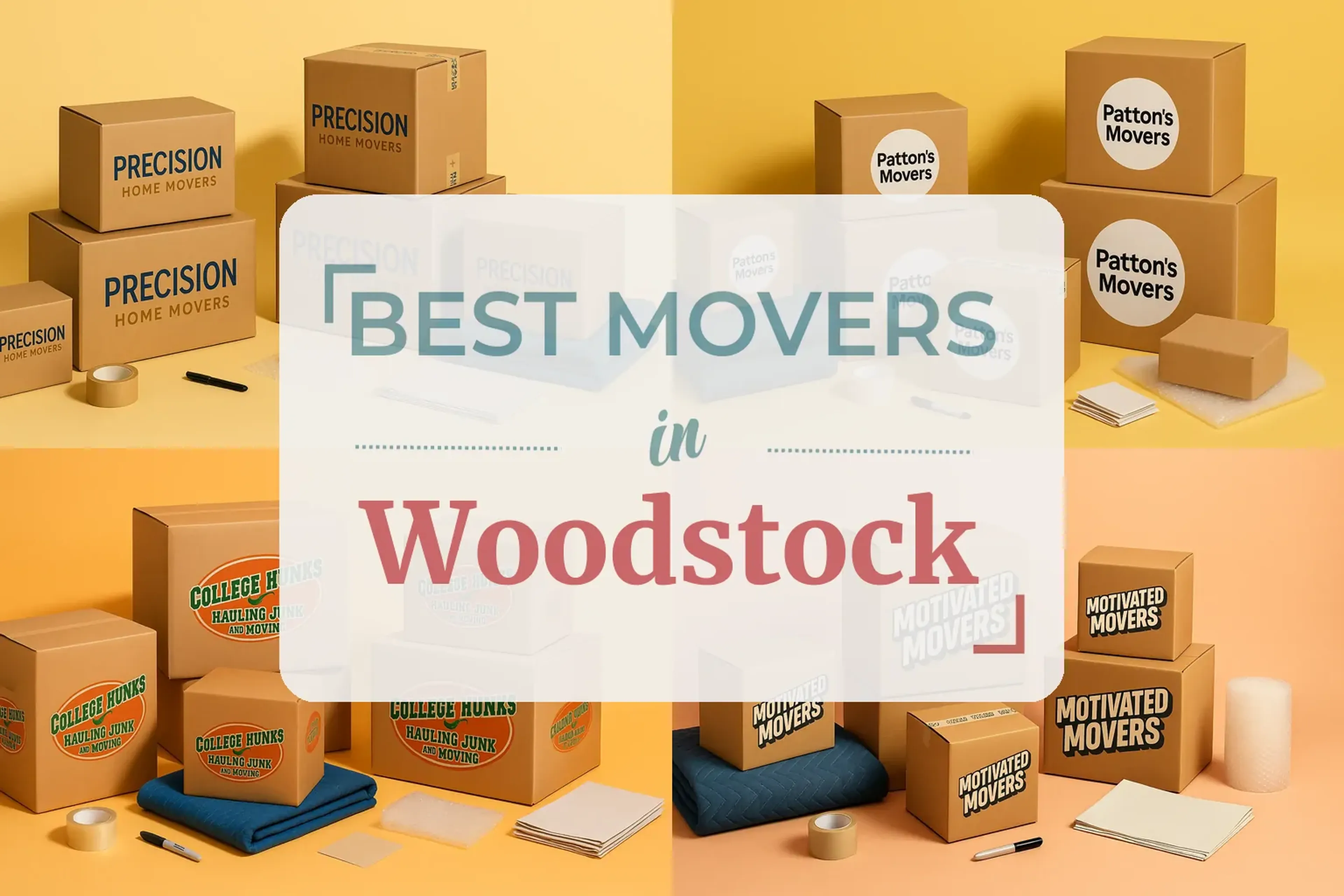 Side-by-side comparison of Woodstock moving companies