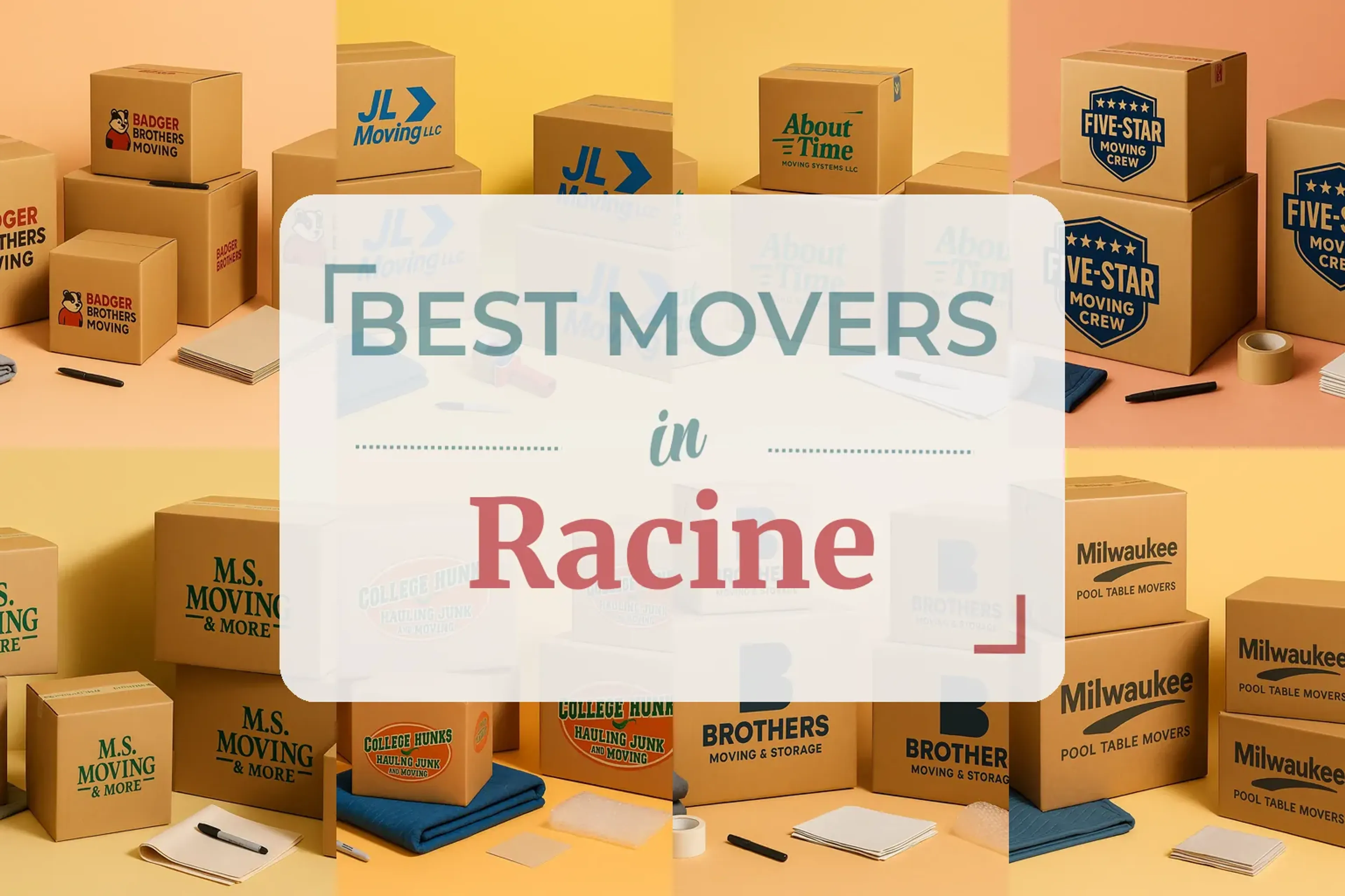 Side-by-side comparison of Racine moving companies