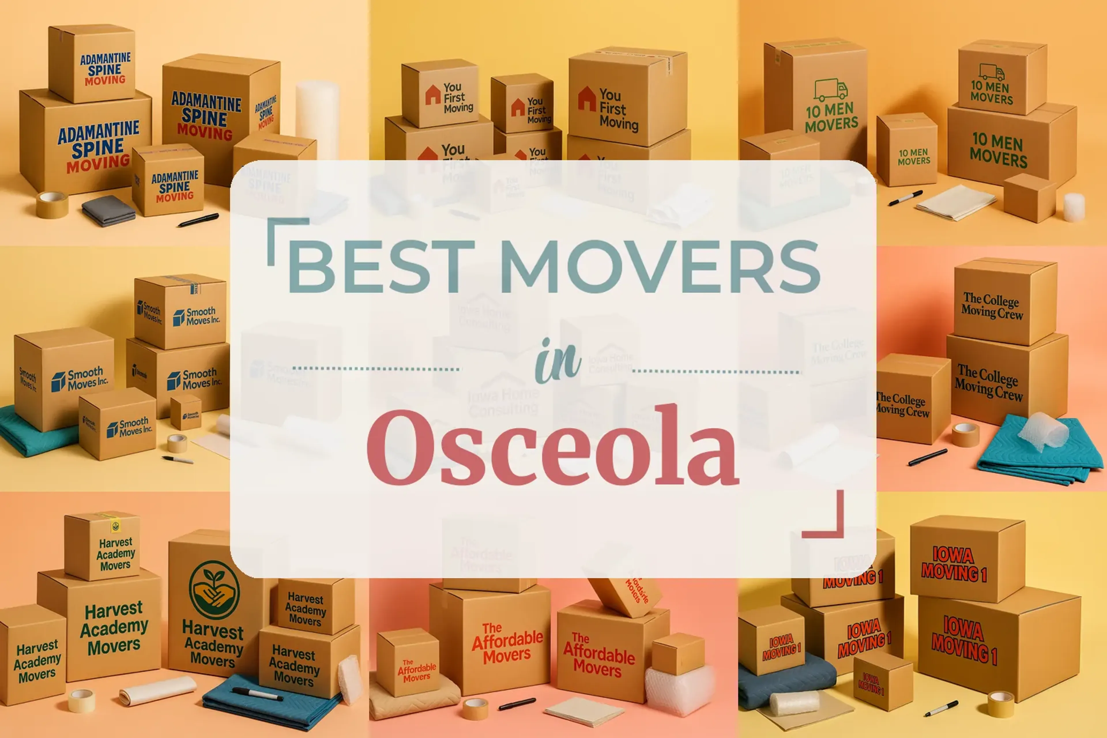 Side-by-side comparison of Osceola moving companies