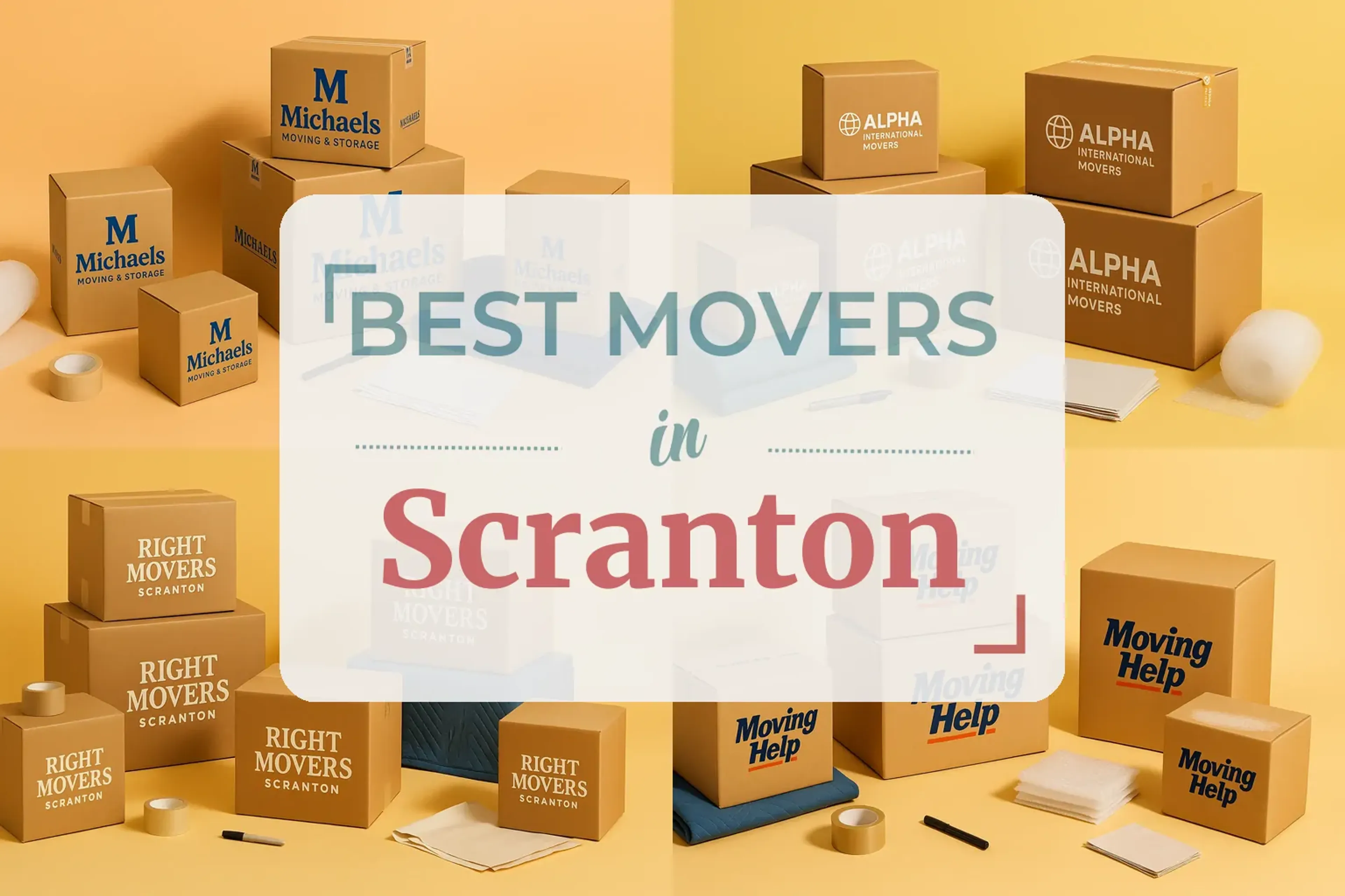Side-by-side comparison of Scranton moving companies