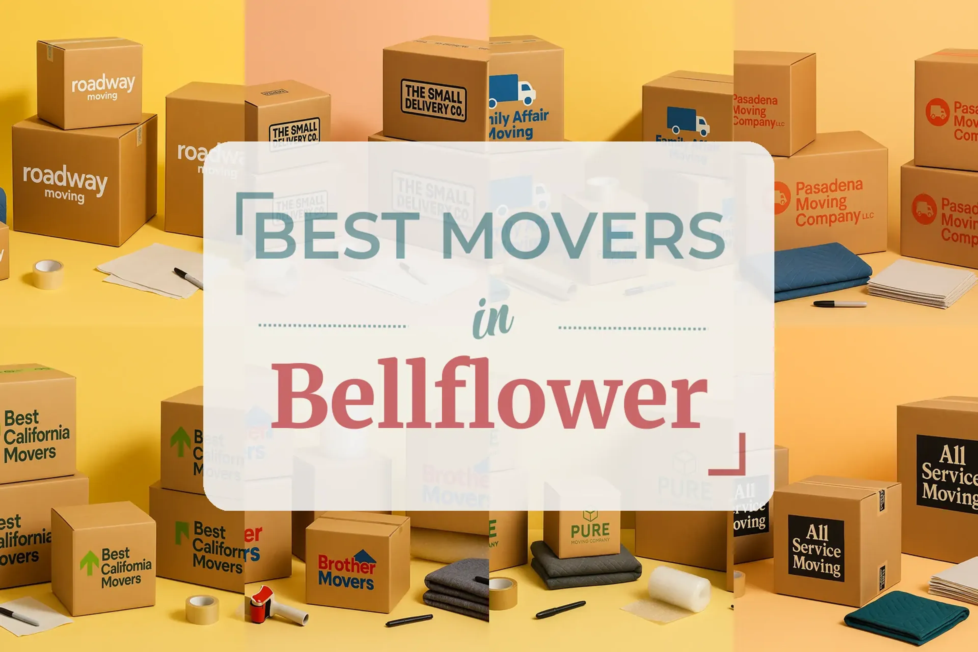 Side-by-side comparison of Bellflower moving companies