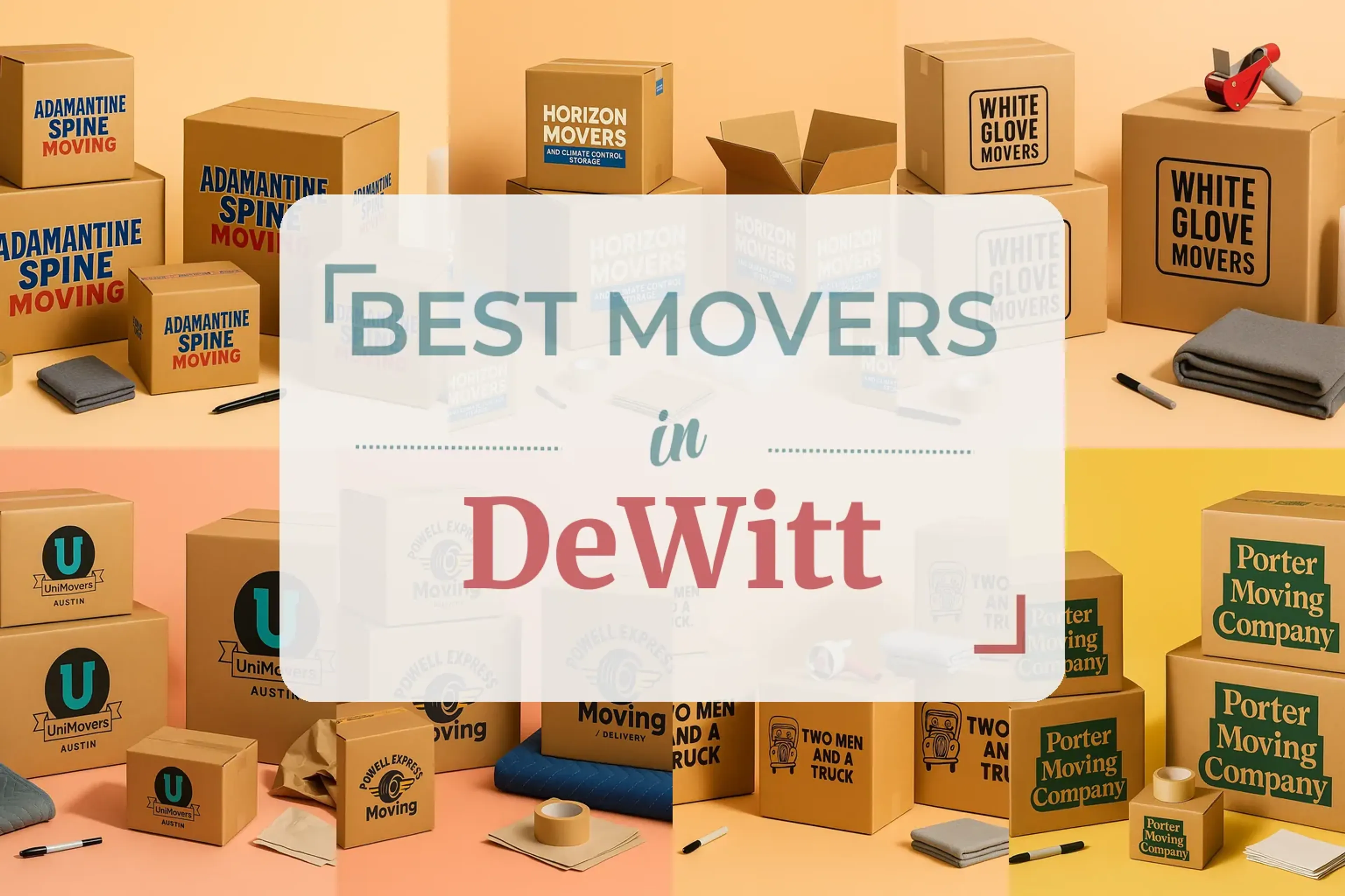 Side-by-side comparison of DeWitt moving companies