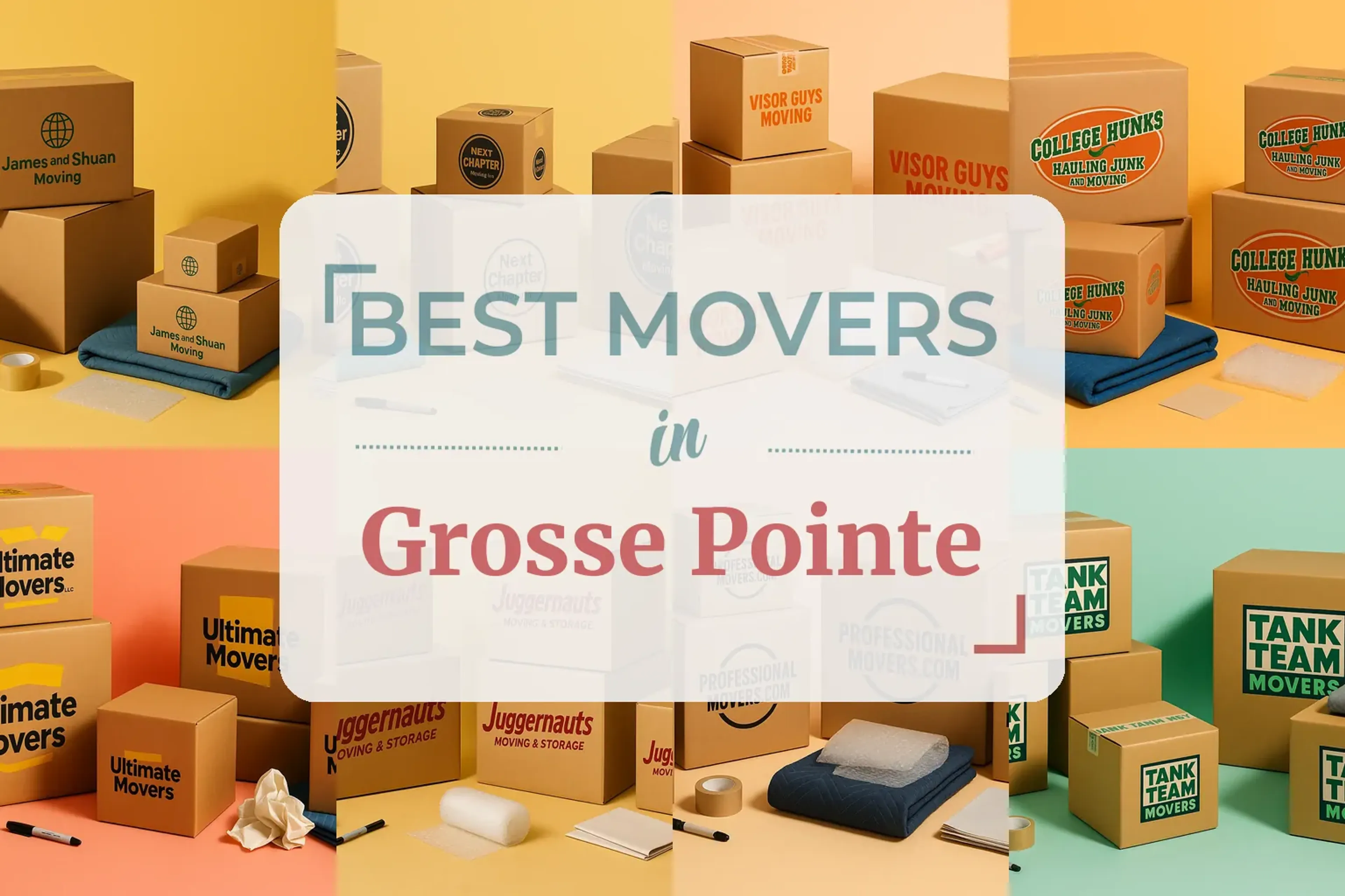 Side-by-side comparison of Grosse Pointe moving companies