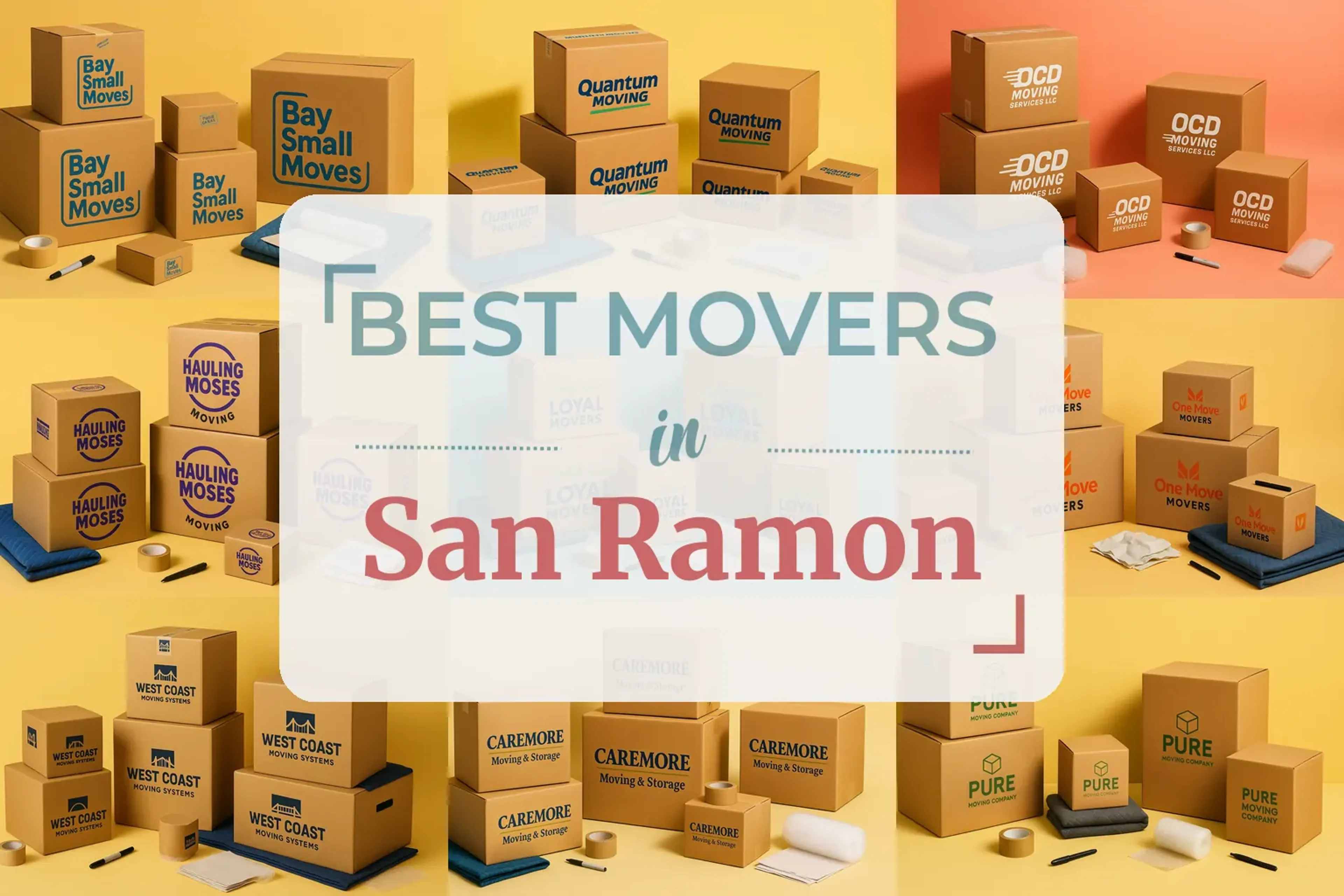 Side-by-side comparison of San Ramon moving companies