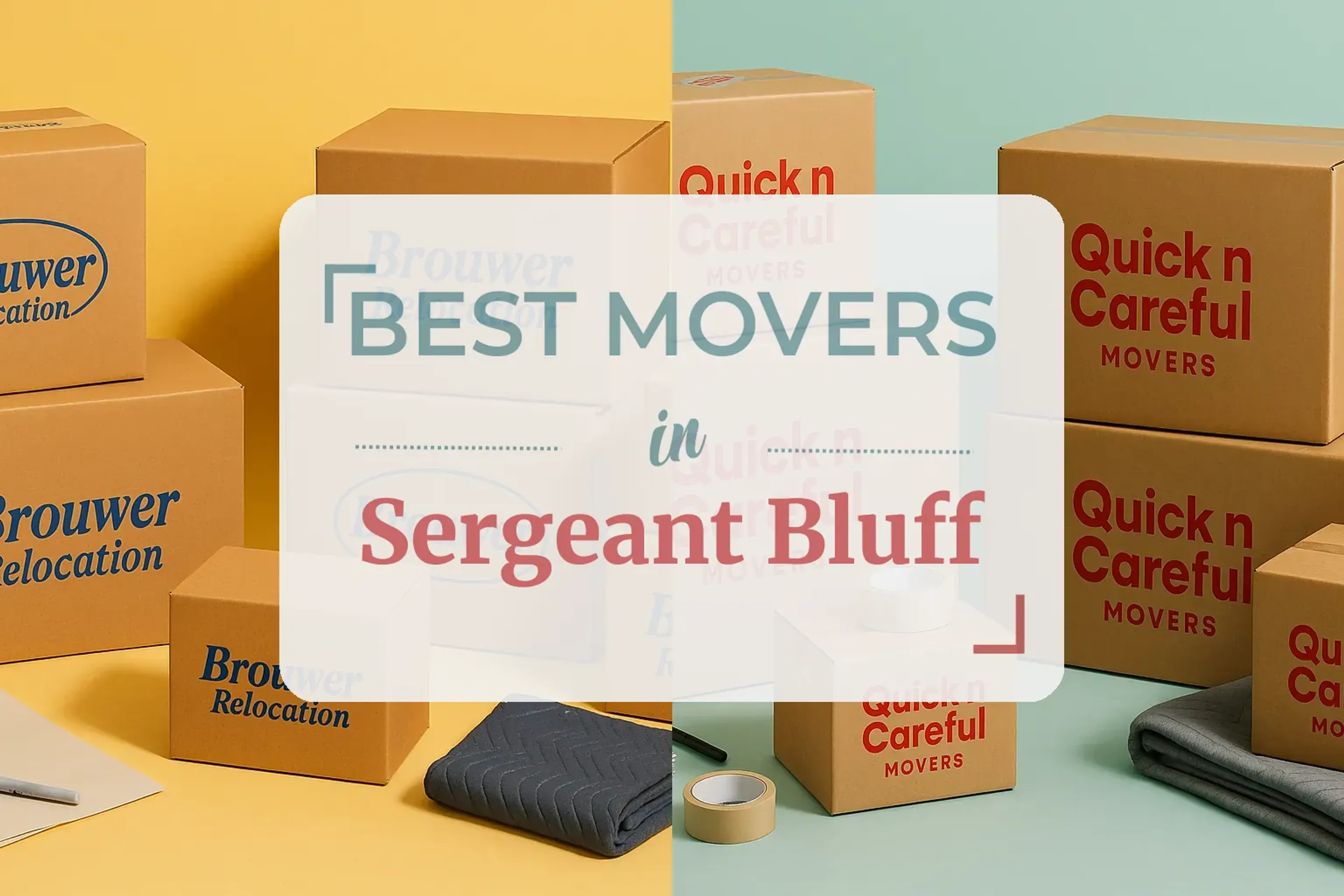 Side-by-side comparison of Sergeant Bluff moving companies