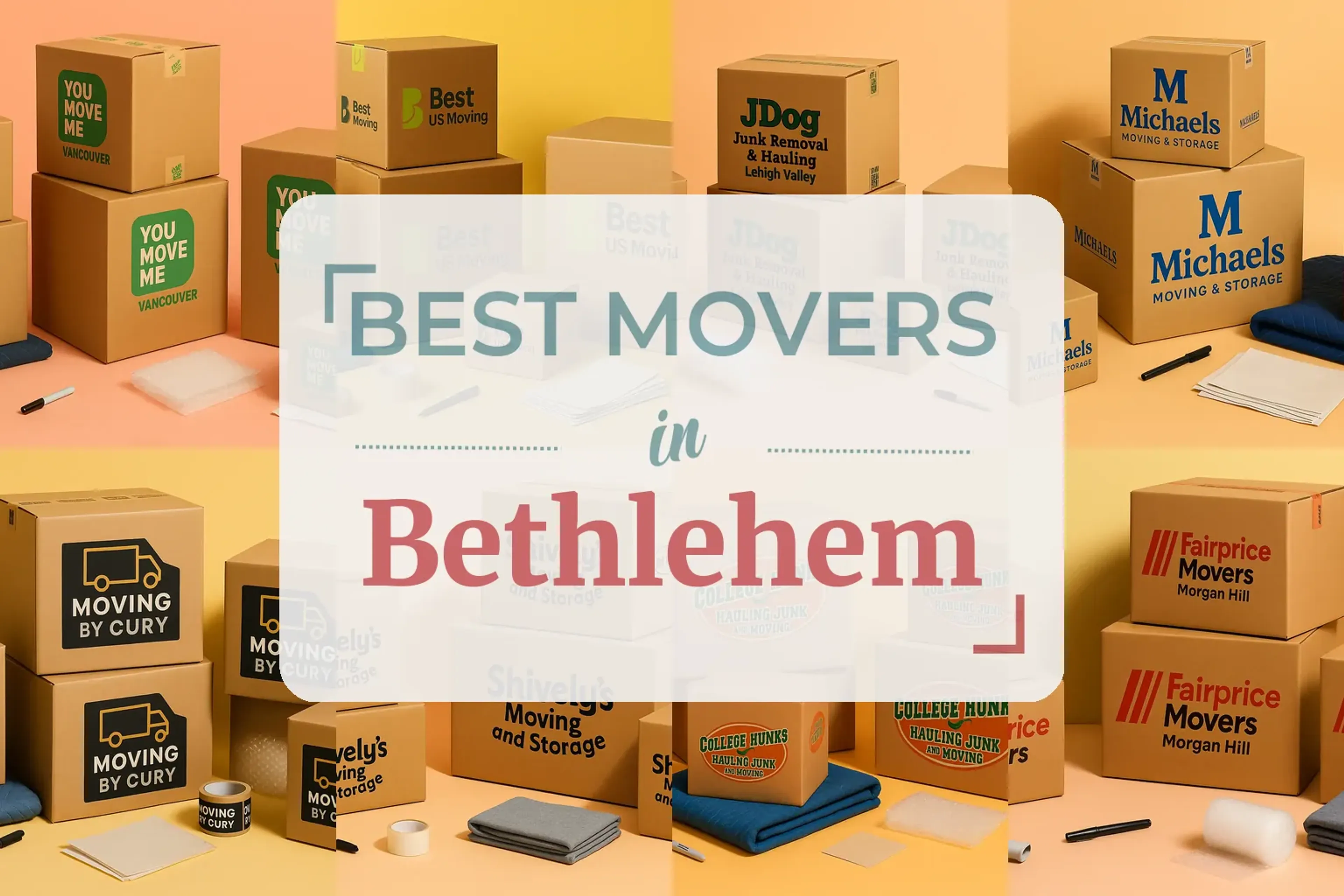 Side-by-side comparison of Bethlehem moving companies