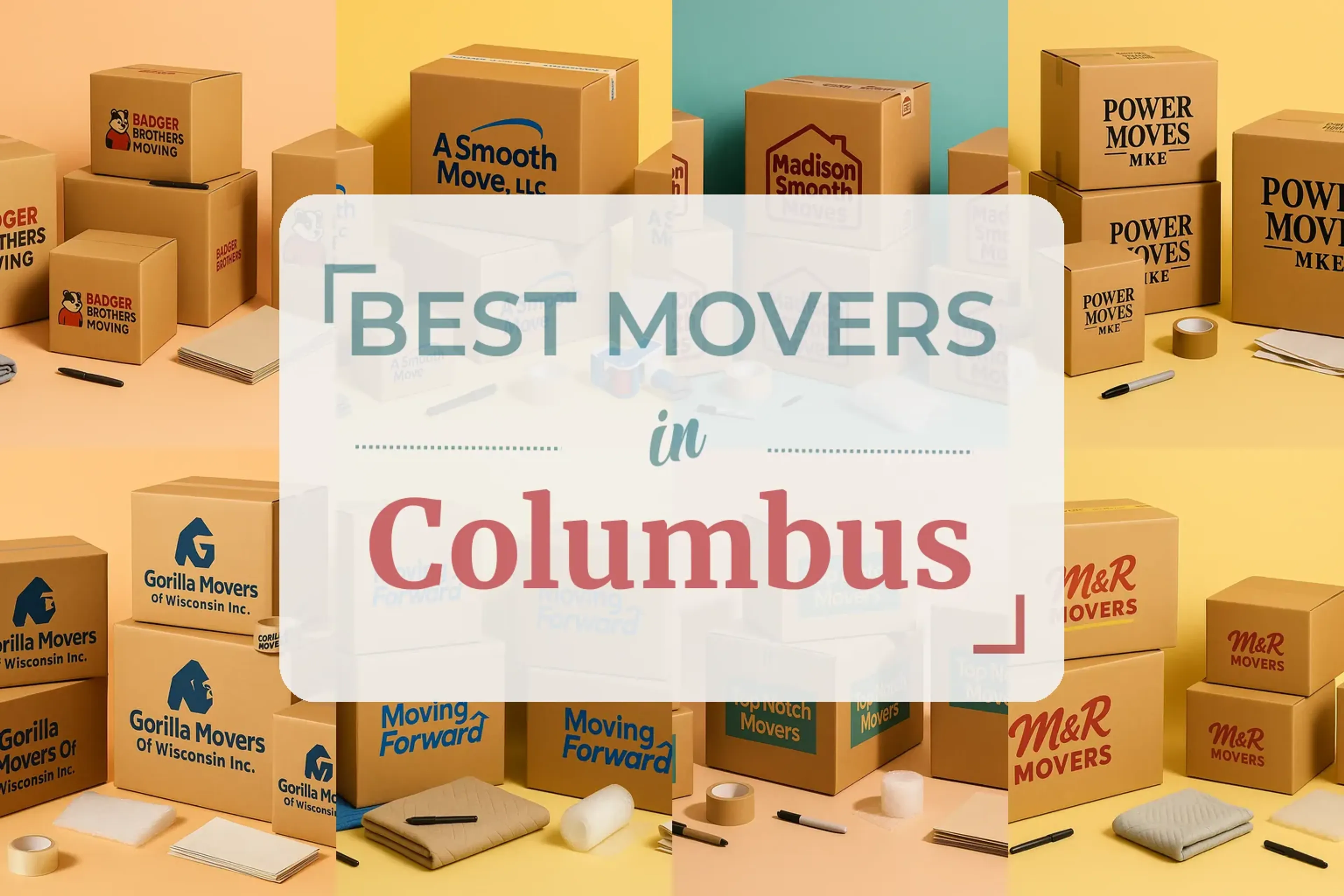 Side-by-side comparison of Columbus moving companies