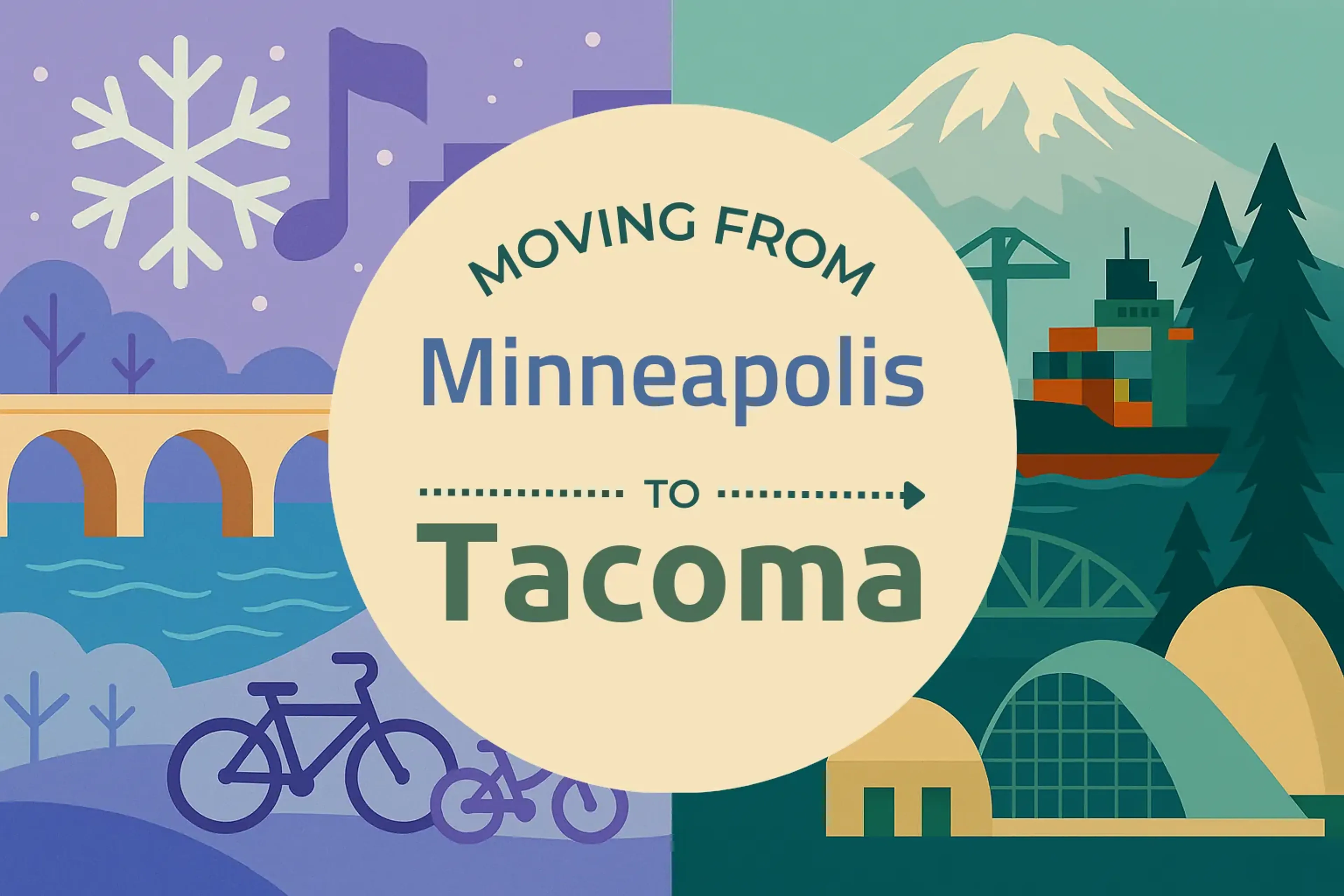 Side-by-side comparison of Minneapolis to Tacoma moving companies