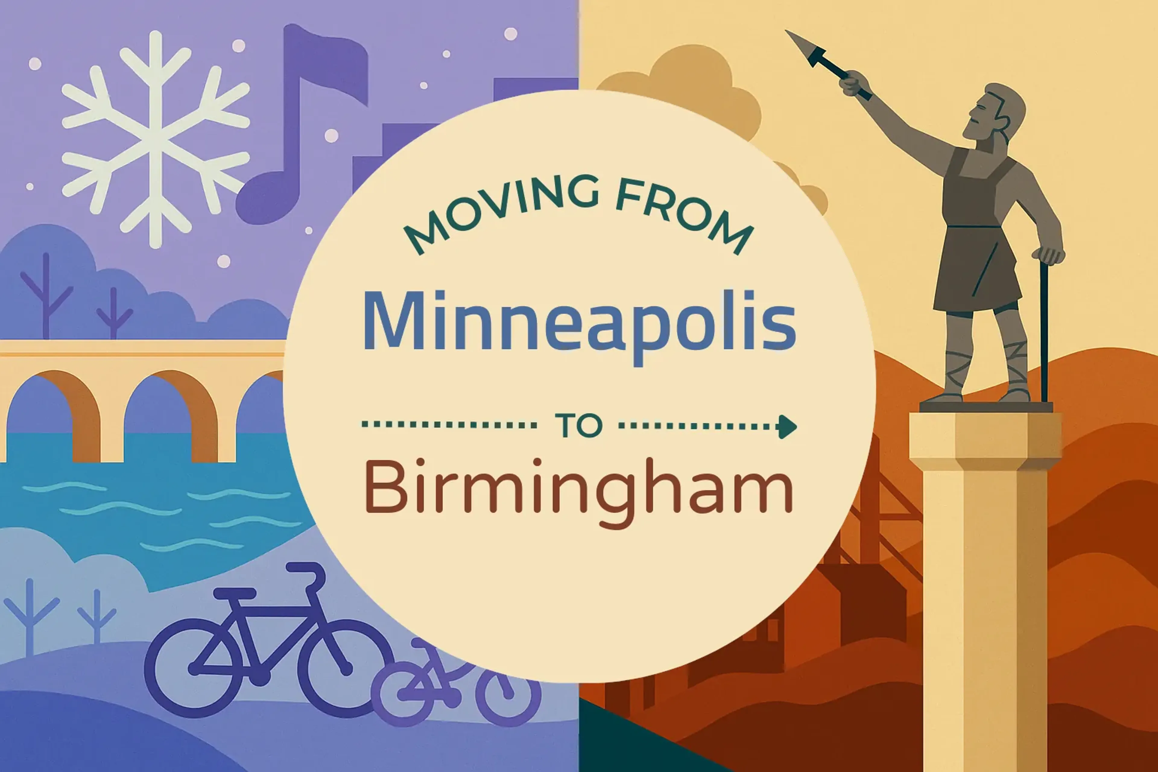 Side-by-side comparison of Minneapolis to Birmingham moving companies