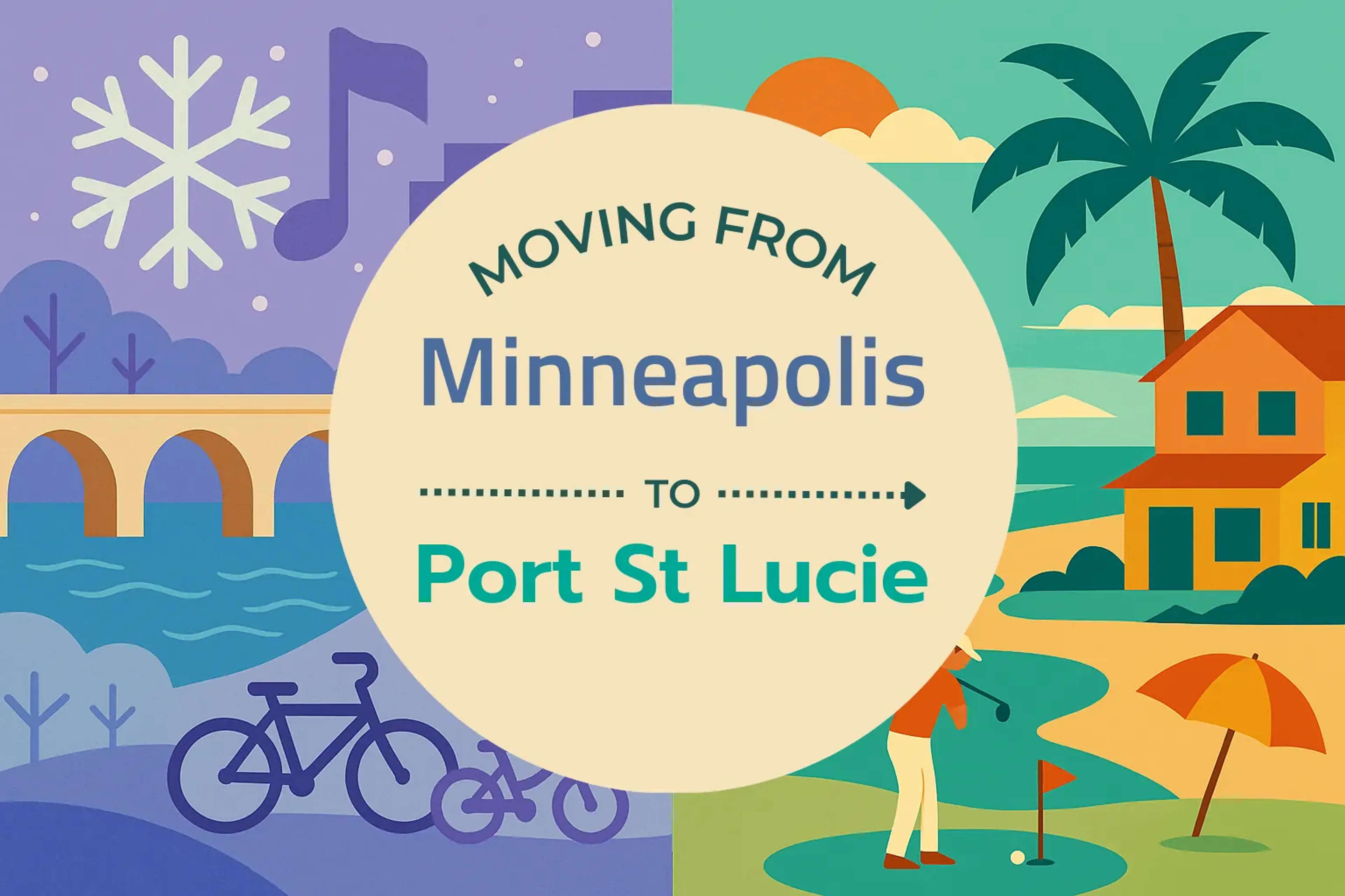 Side-by-side comparison of Minneapolis to Port St. Lucie moving companies