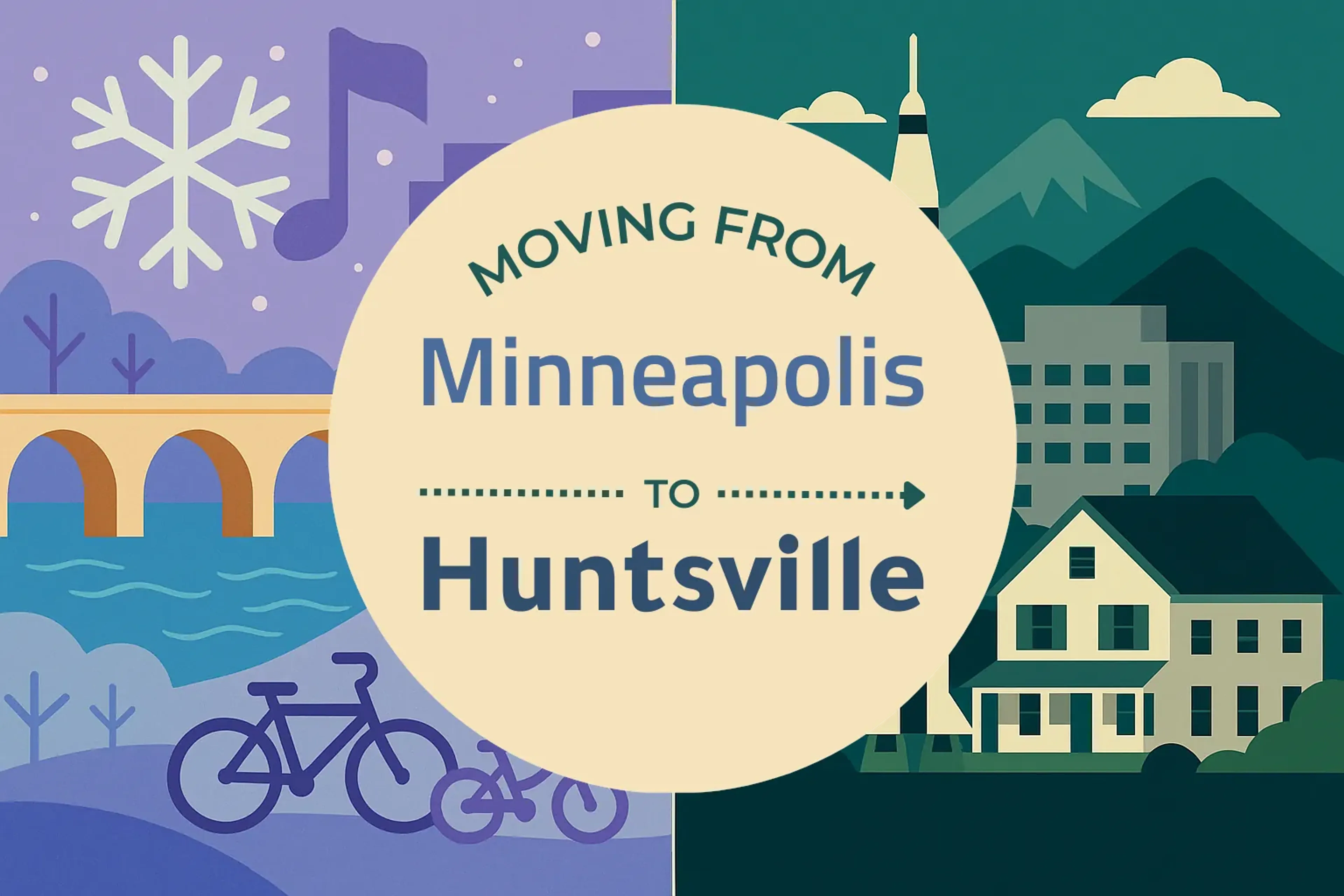 Side-by-side comparison of Minneapolis to Huntsville moving companies