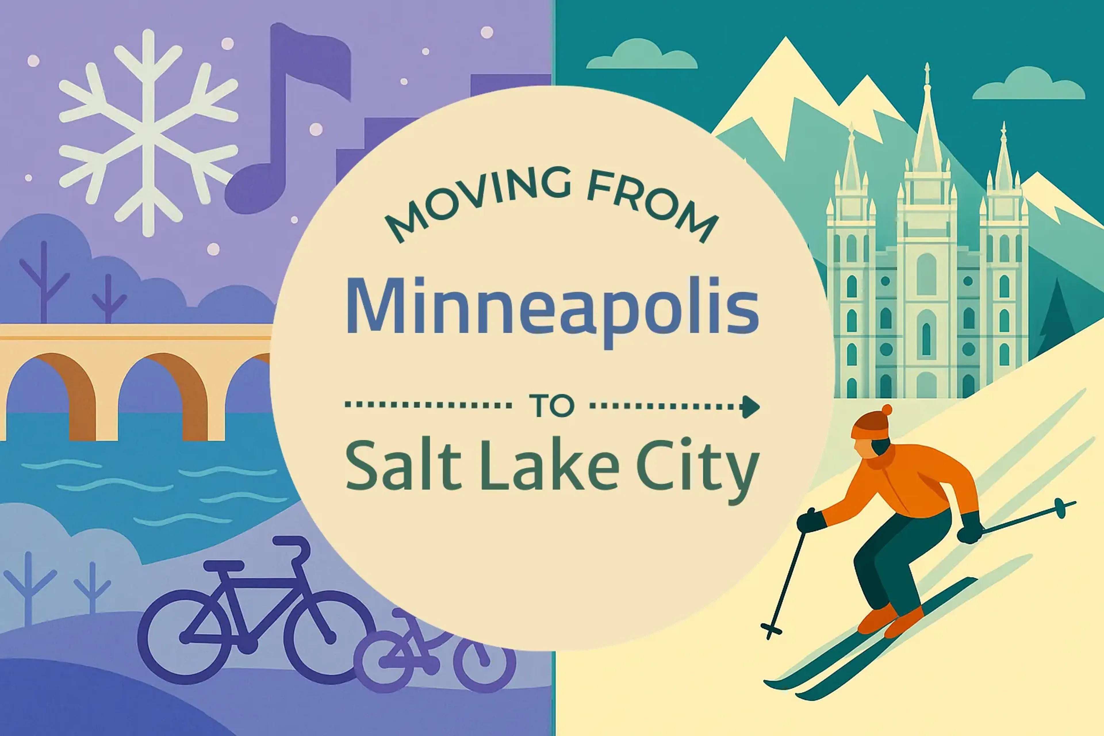 Side-by-side comparison of Minneapolis to Salt Lake City moving companies