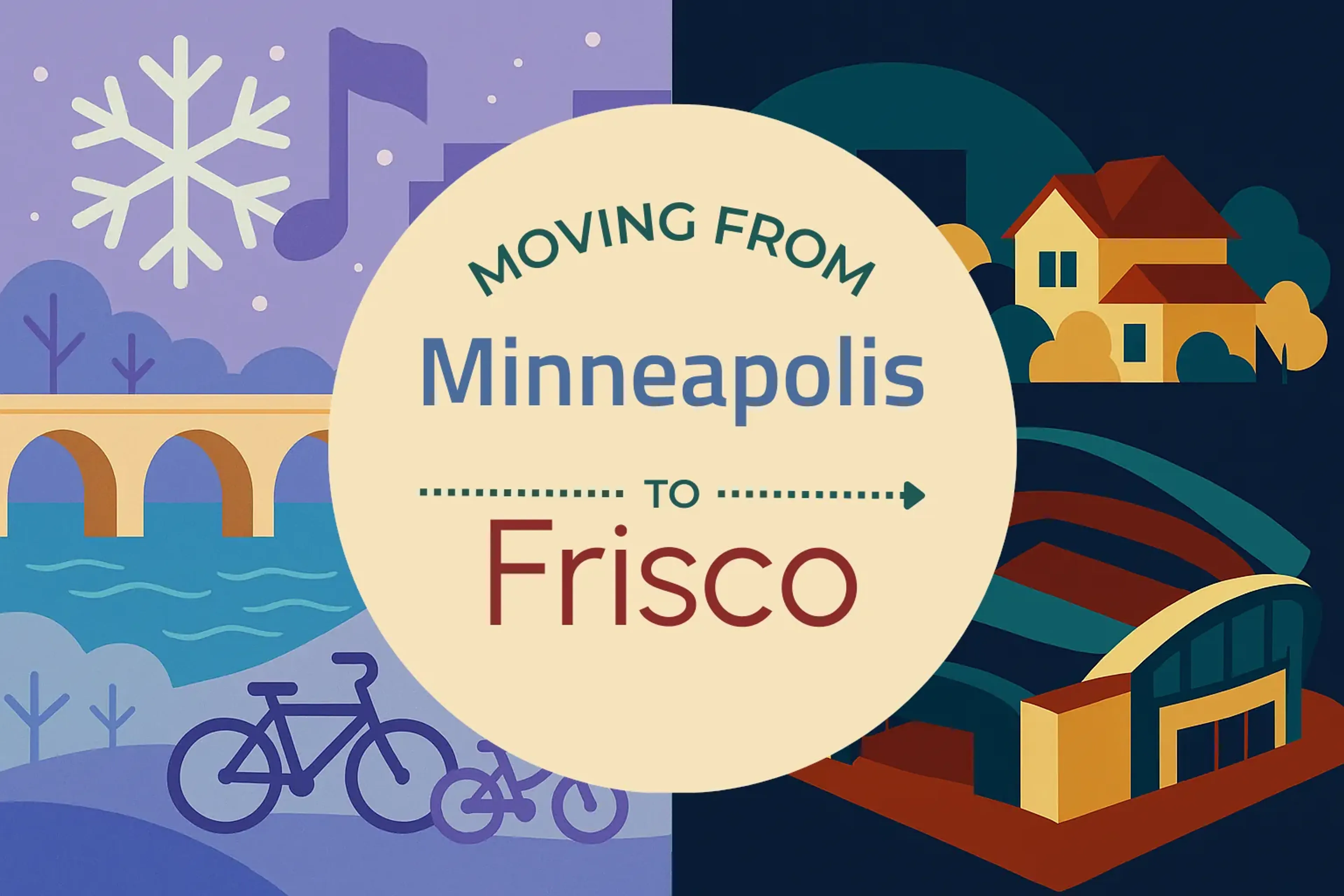 Side-by-side comparison of Minneapolis to Frisco moving companies