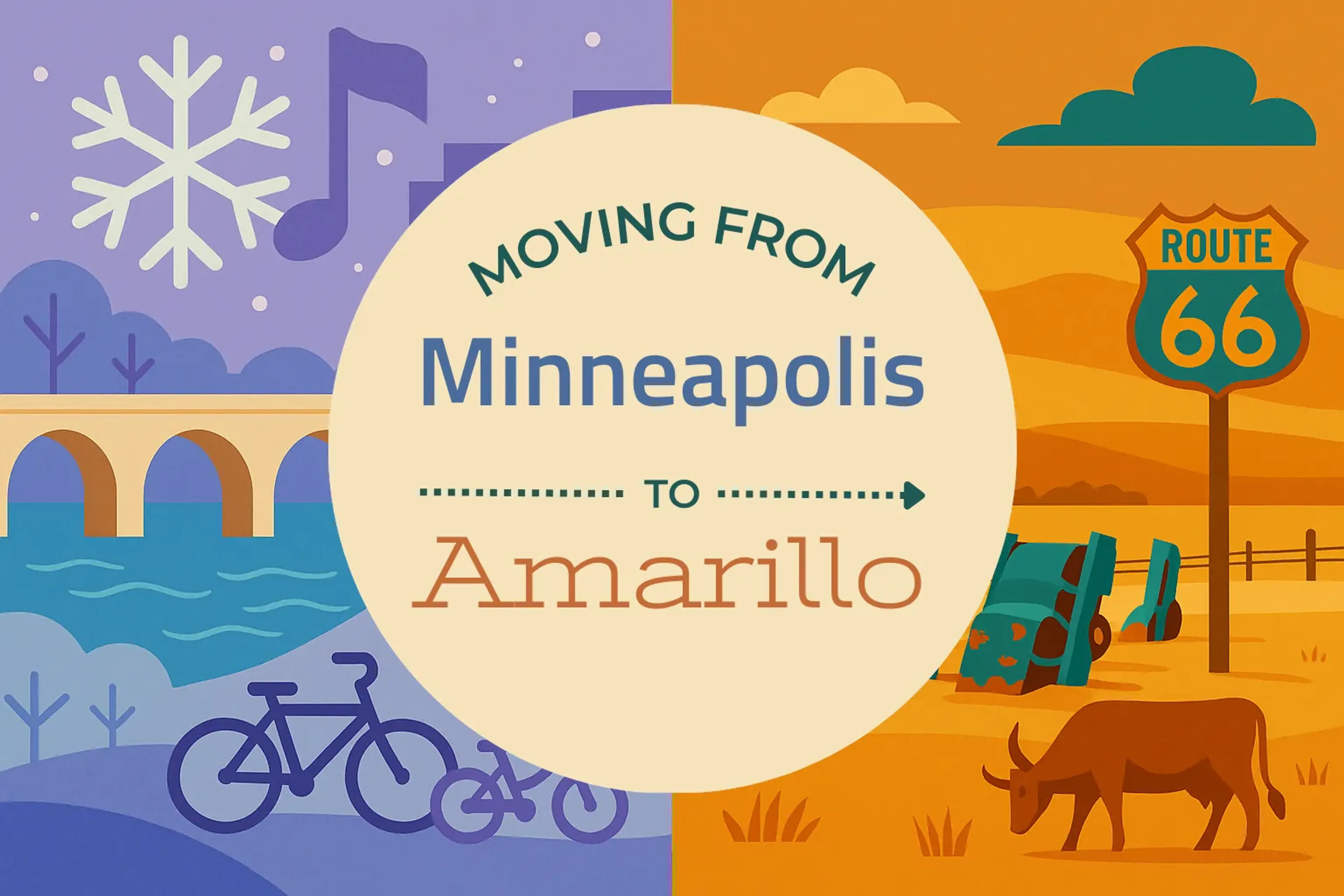 Side-by-side comparison of Minneapolis to Amarillo moving companies