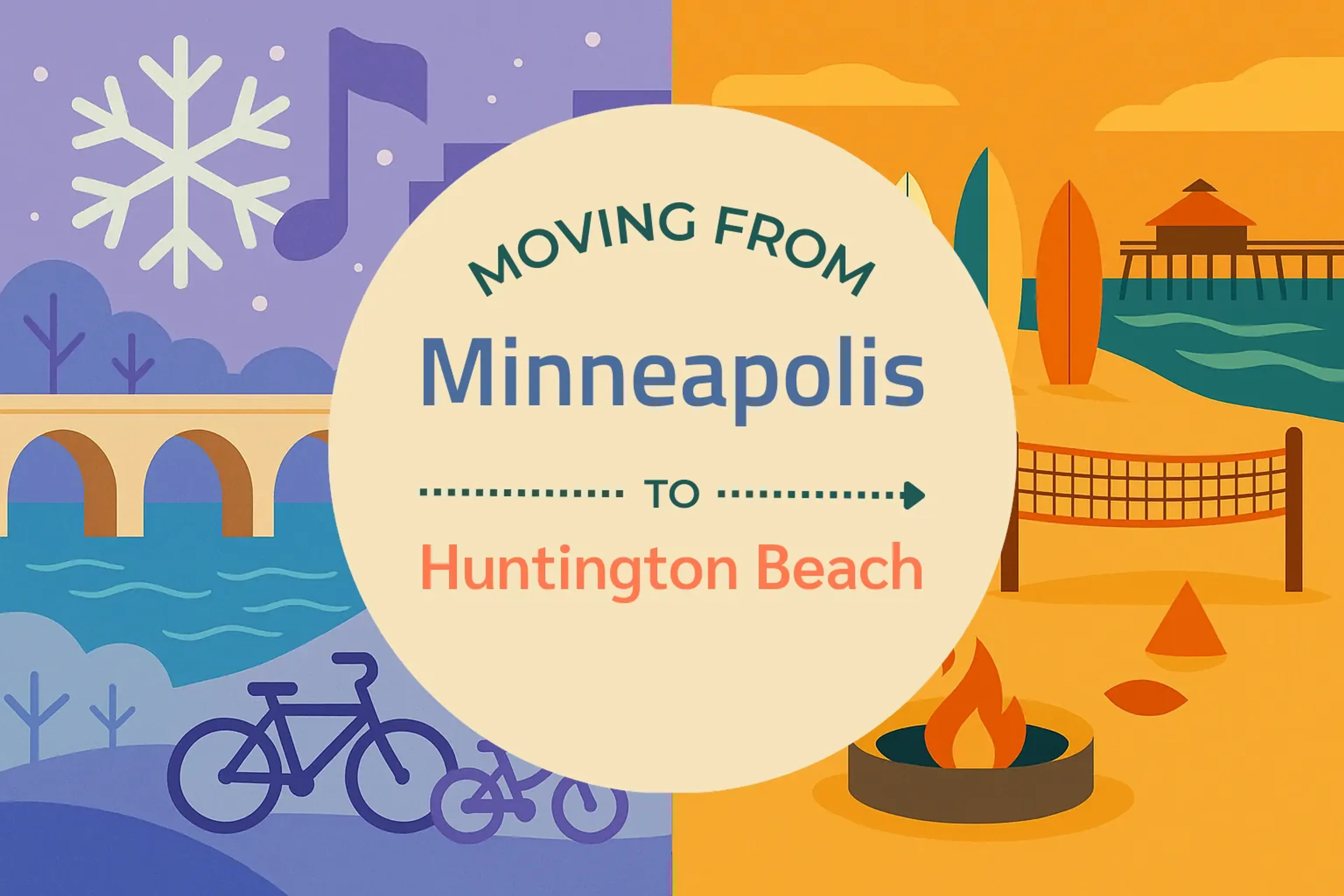 Side-by-side comparison of Minneapolis to Huntington Beach moving companies