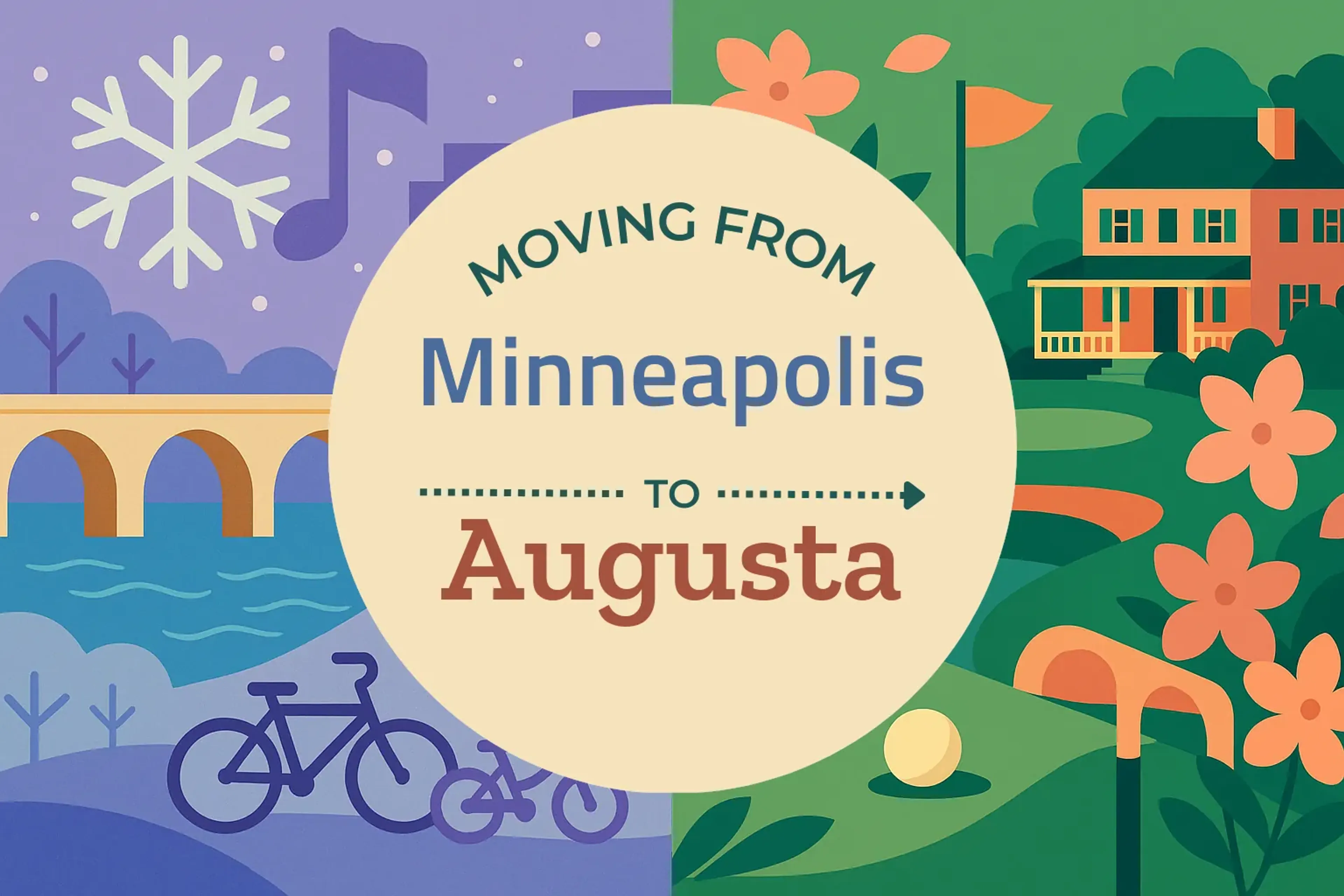 Side-by-side comparison of Minneapolis to Augusta moving companies