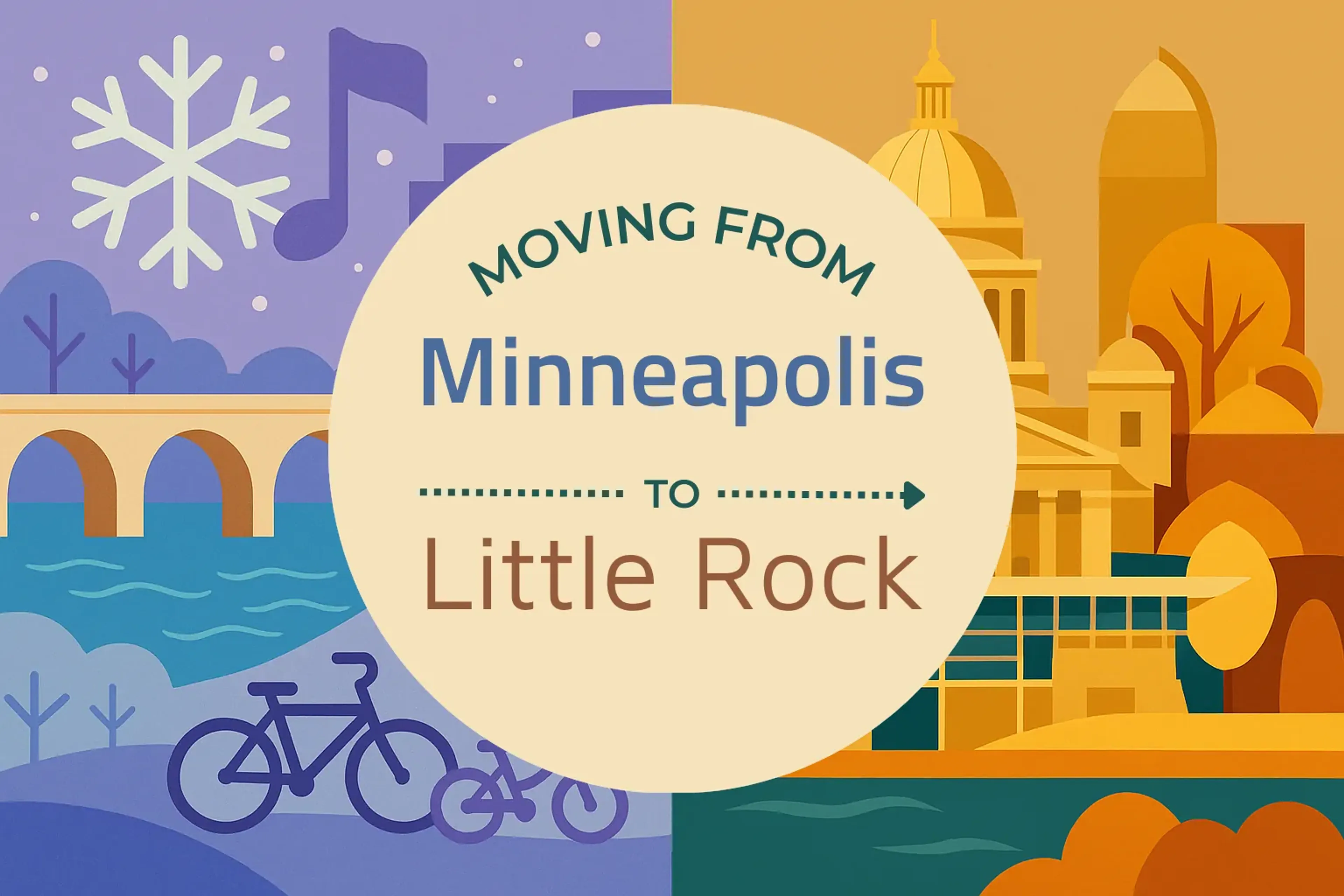 Side-by-side comparison of Minneapolis to Little Rock moving companies