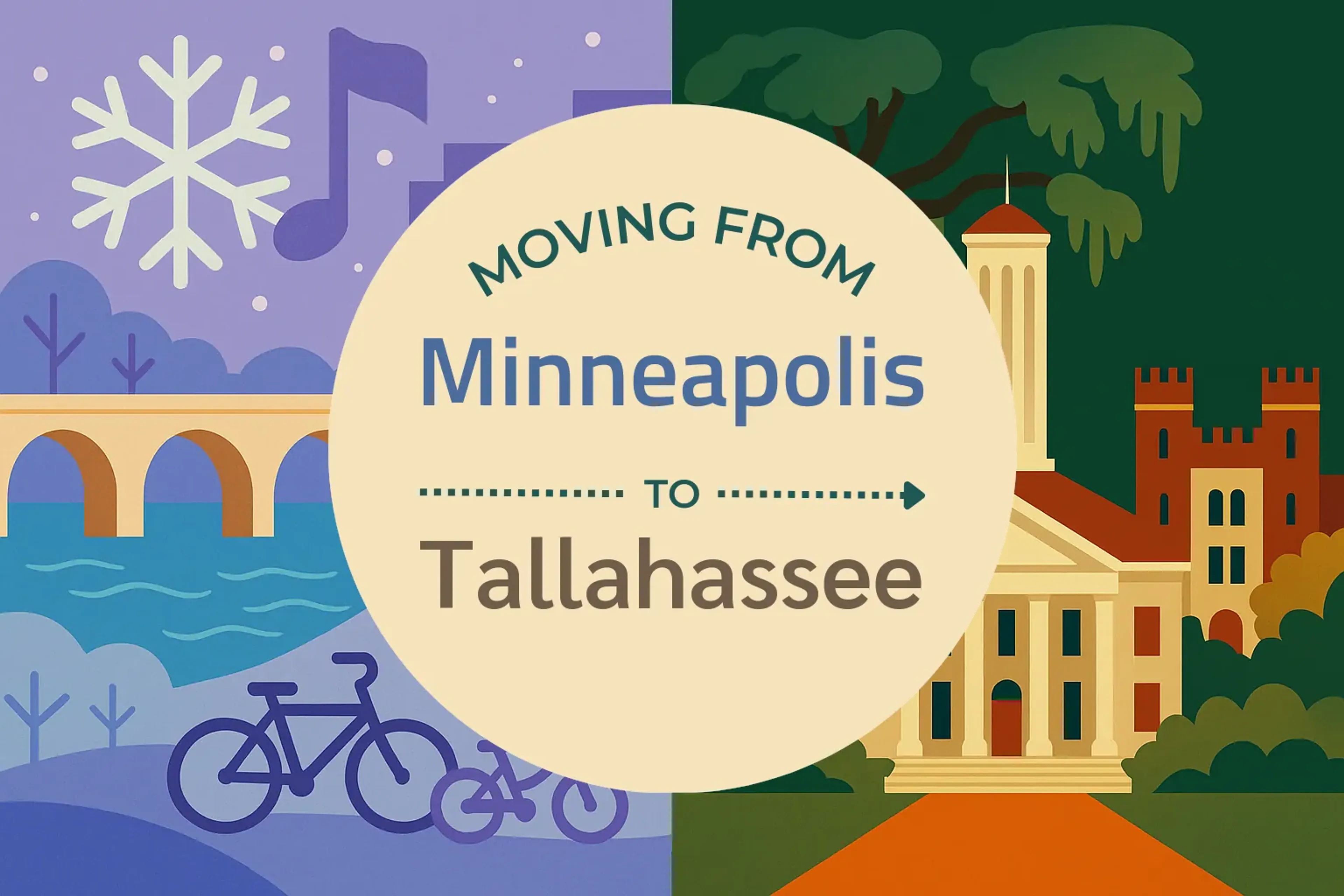 Side-by-side comparison of Minneapolis to Tallahassee moving companies