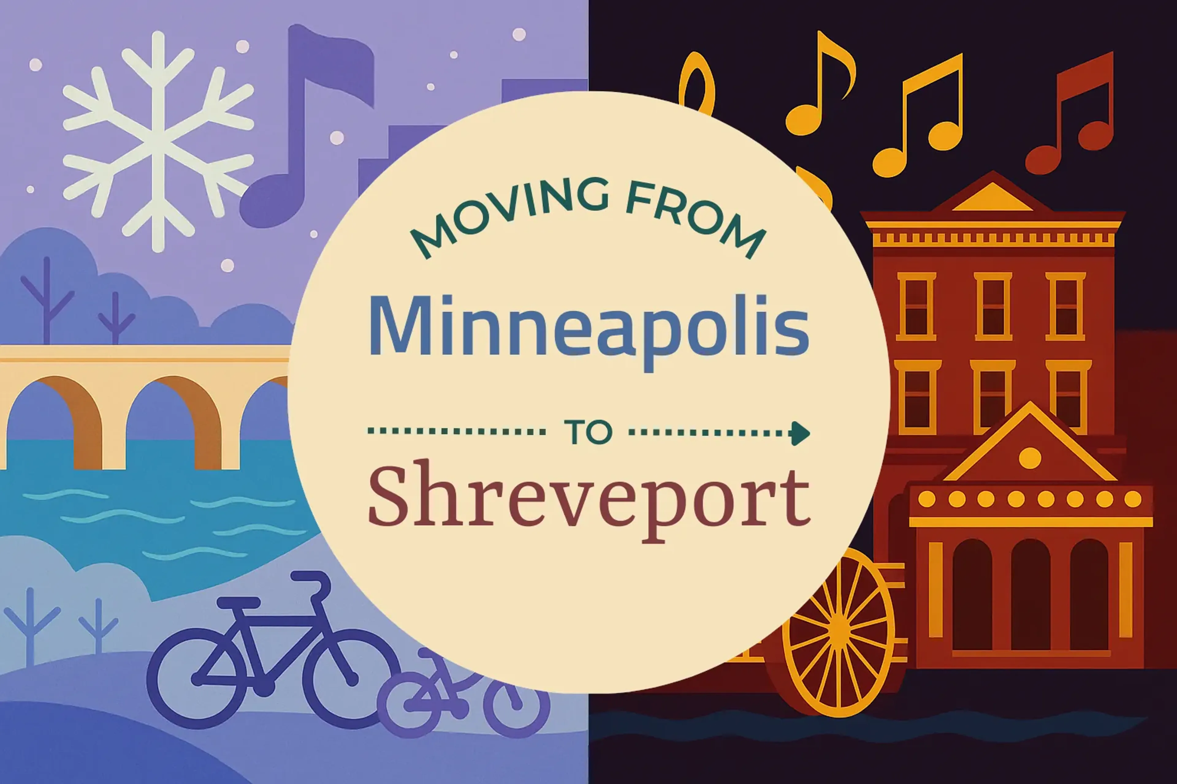 Side-by-side comparison of Minneapolis to Shreveport moving companies