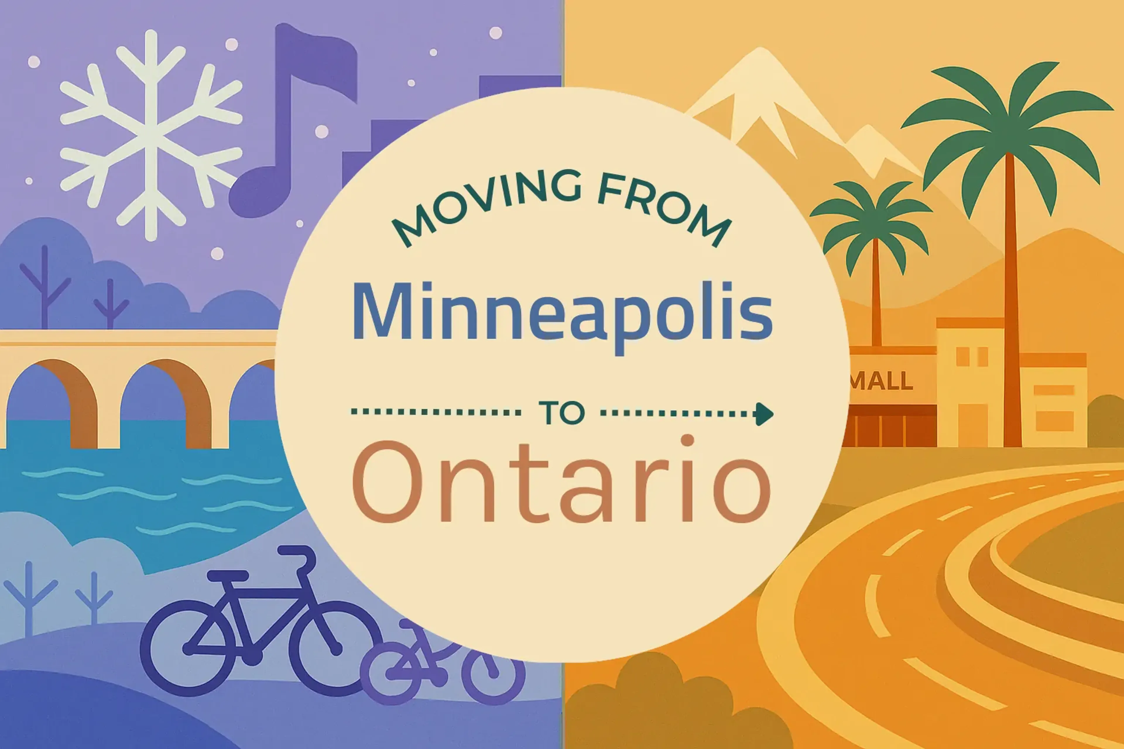 Side-by-side comparison of Minneapolis to Ontario moving companies