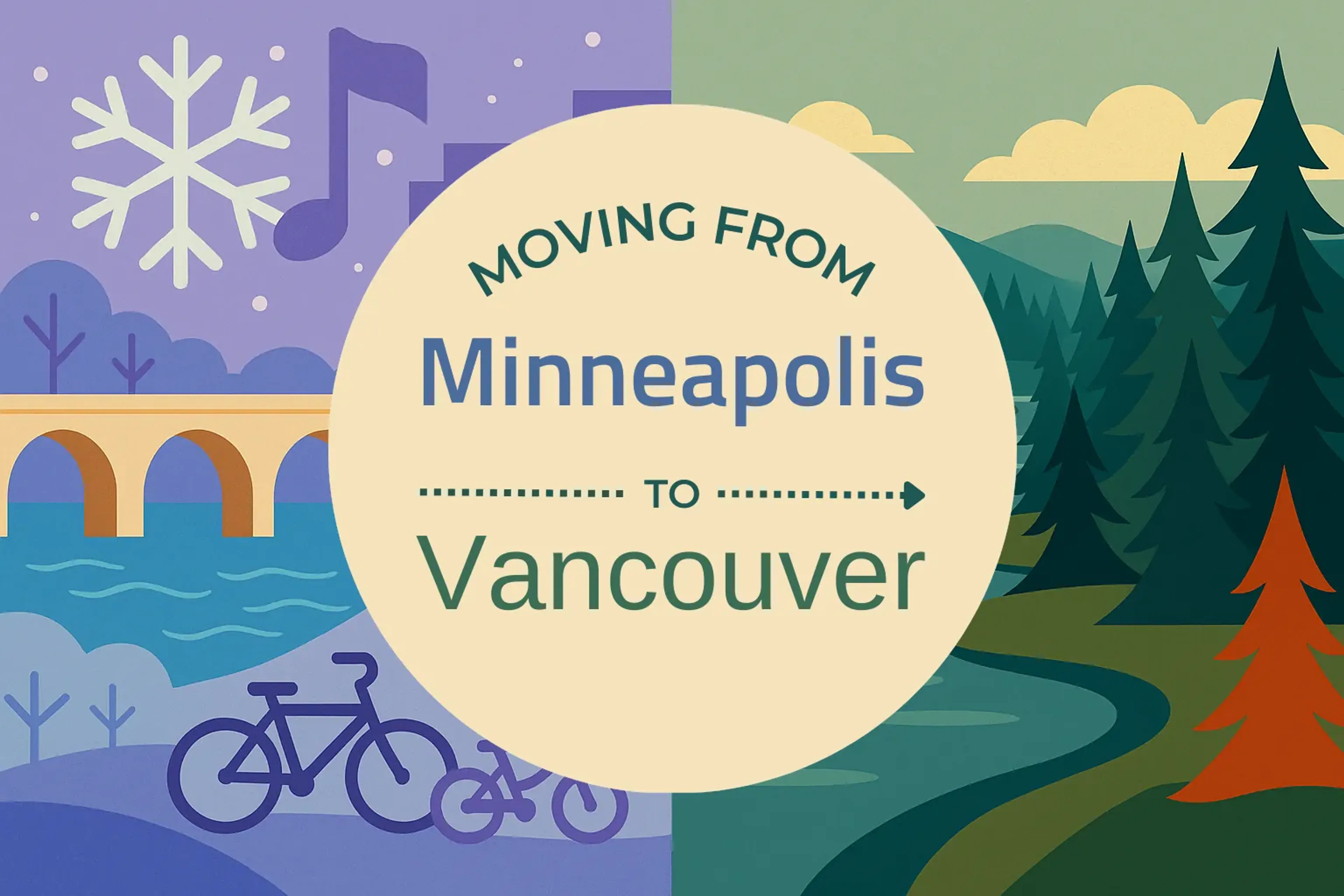 Side-by-side comparison of Minneapolis to Vancouver moving companies