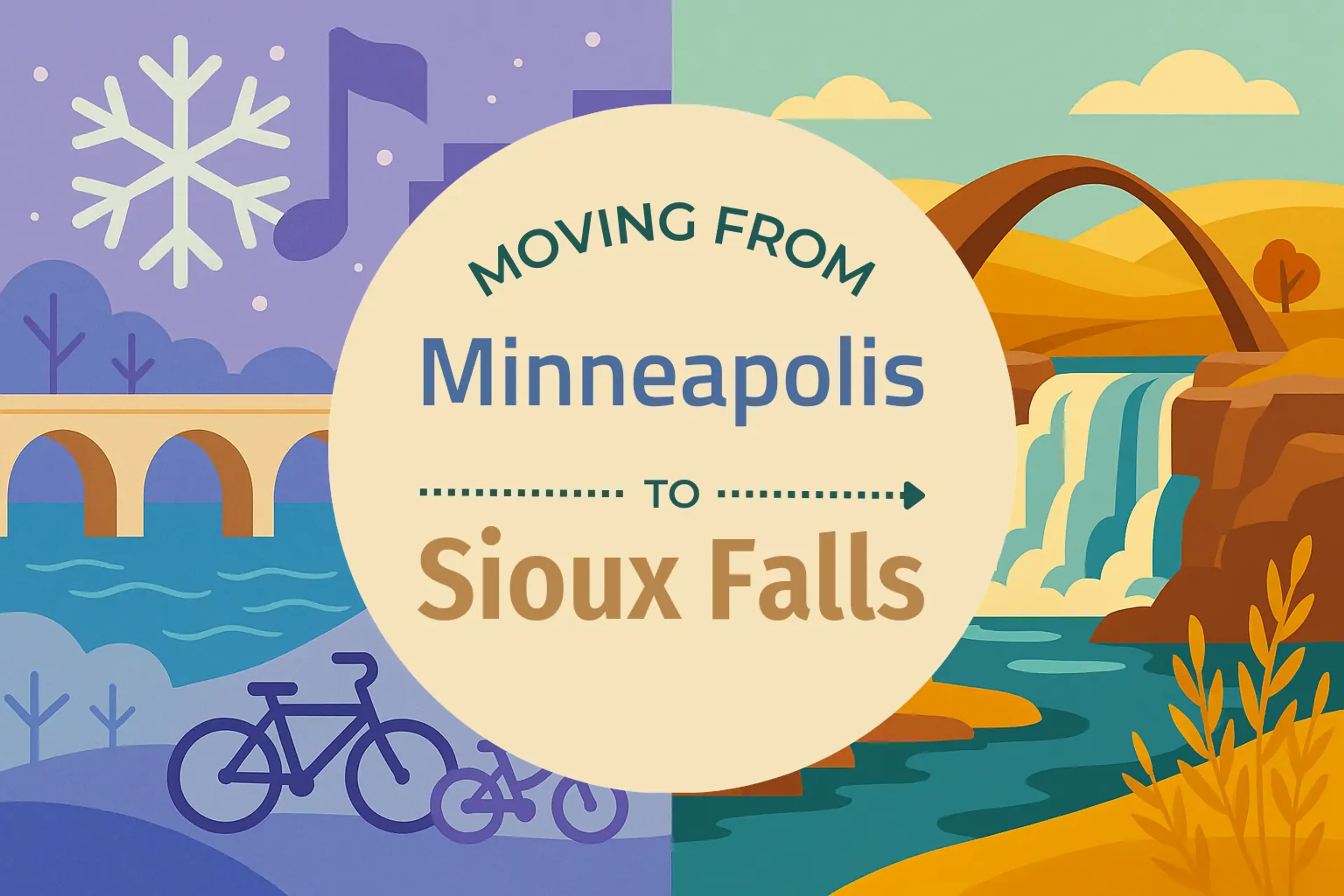 Side-by-side comparison of Minneapolis to Sioux Falls moving companies