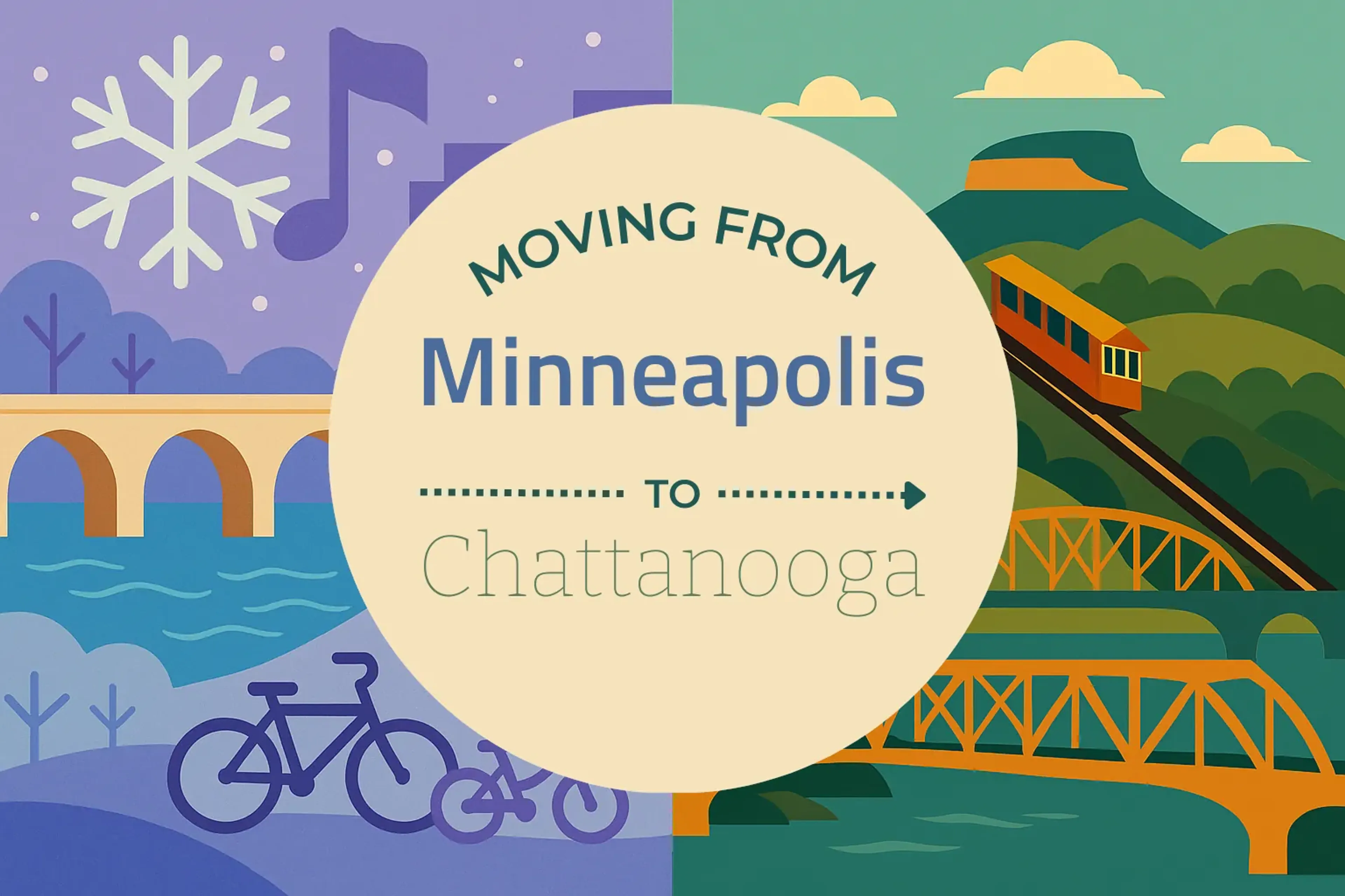 Side-by-side comparison of Minneapolis to Chattanooga moving companies