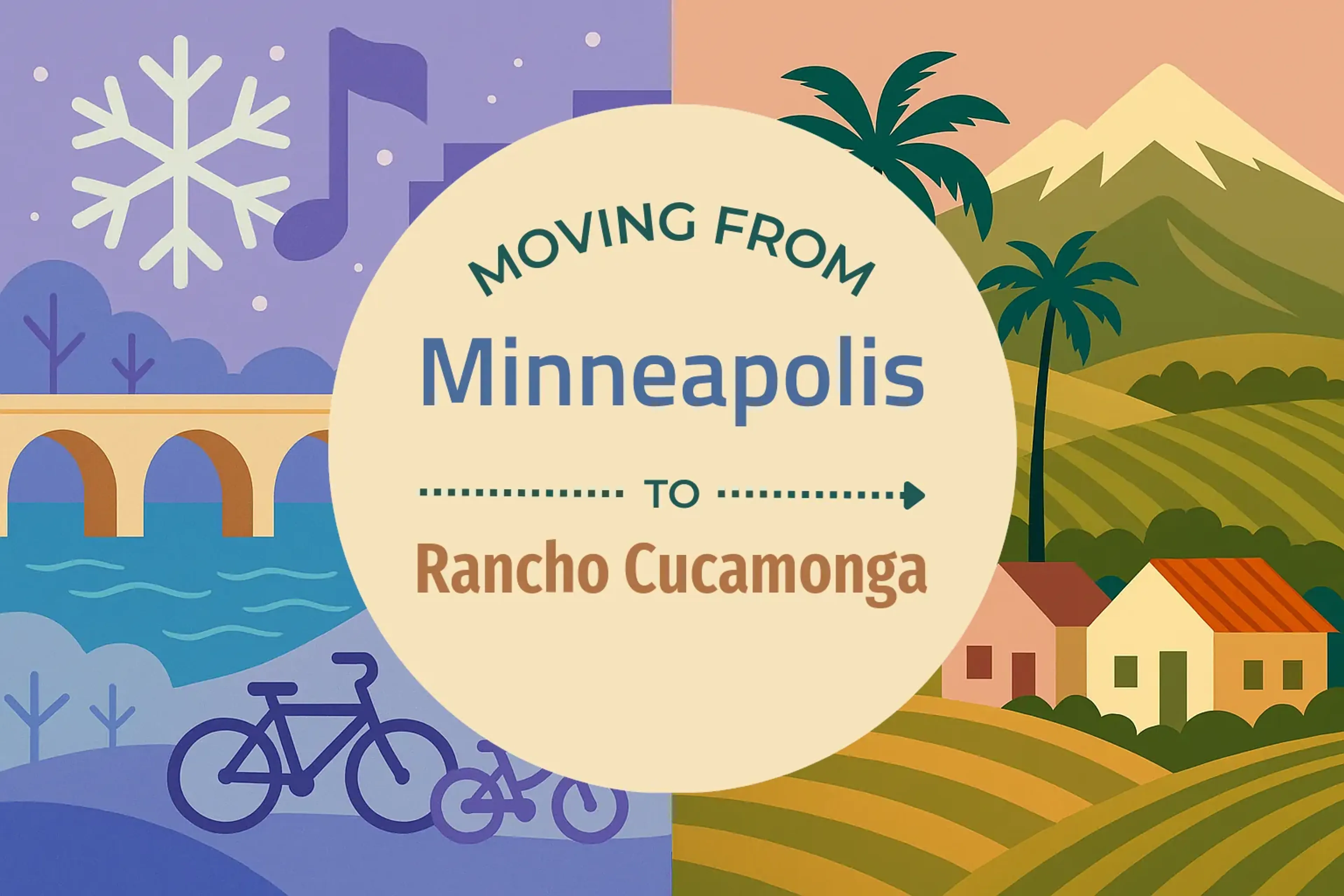 Side-by-side comparison of Minneapolis to Rancho Cucamonga moving companies