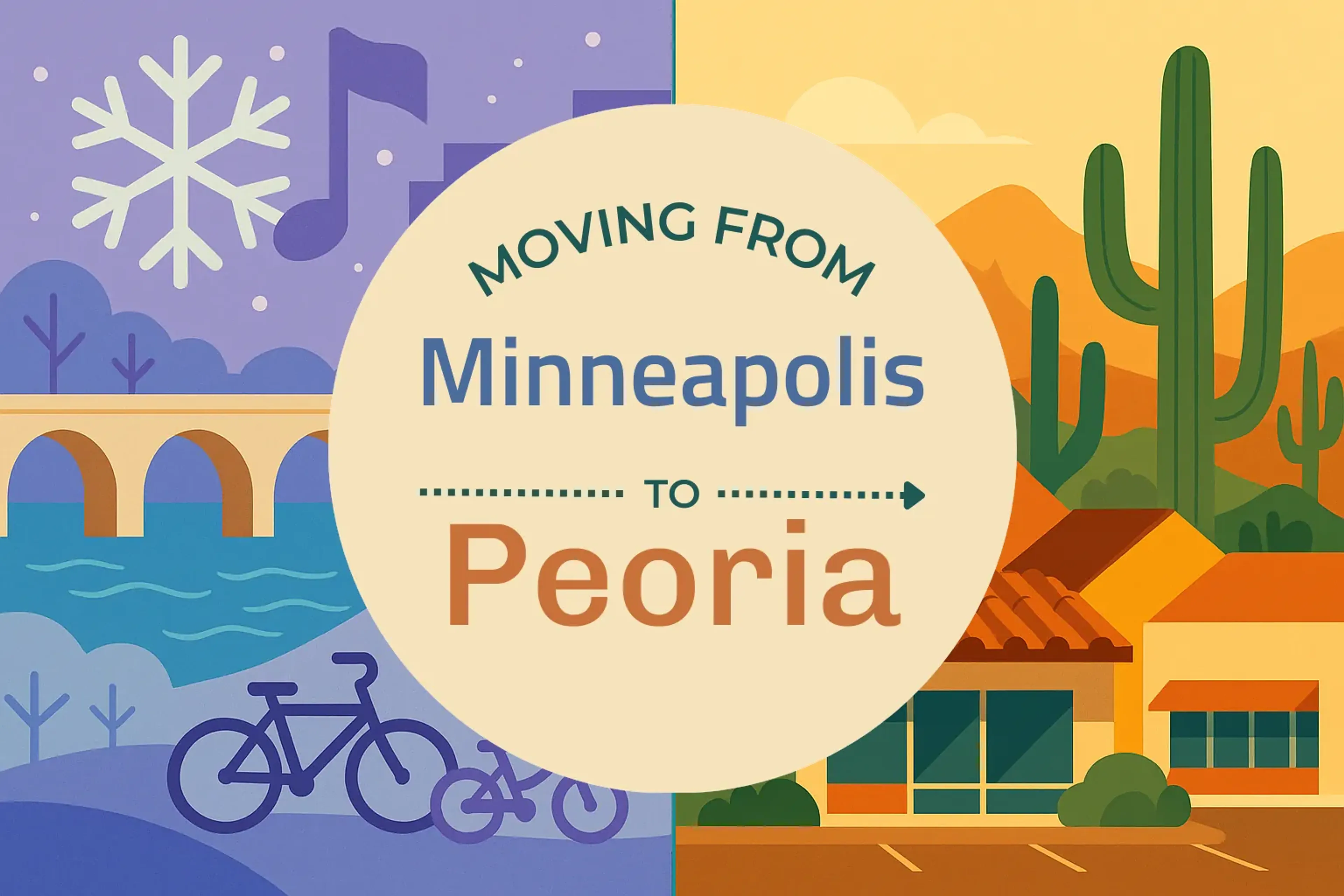 Side-by-side comparison of Minneapolis to Peoria moving companies