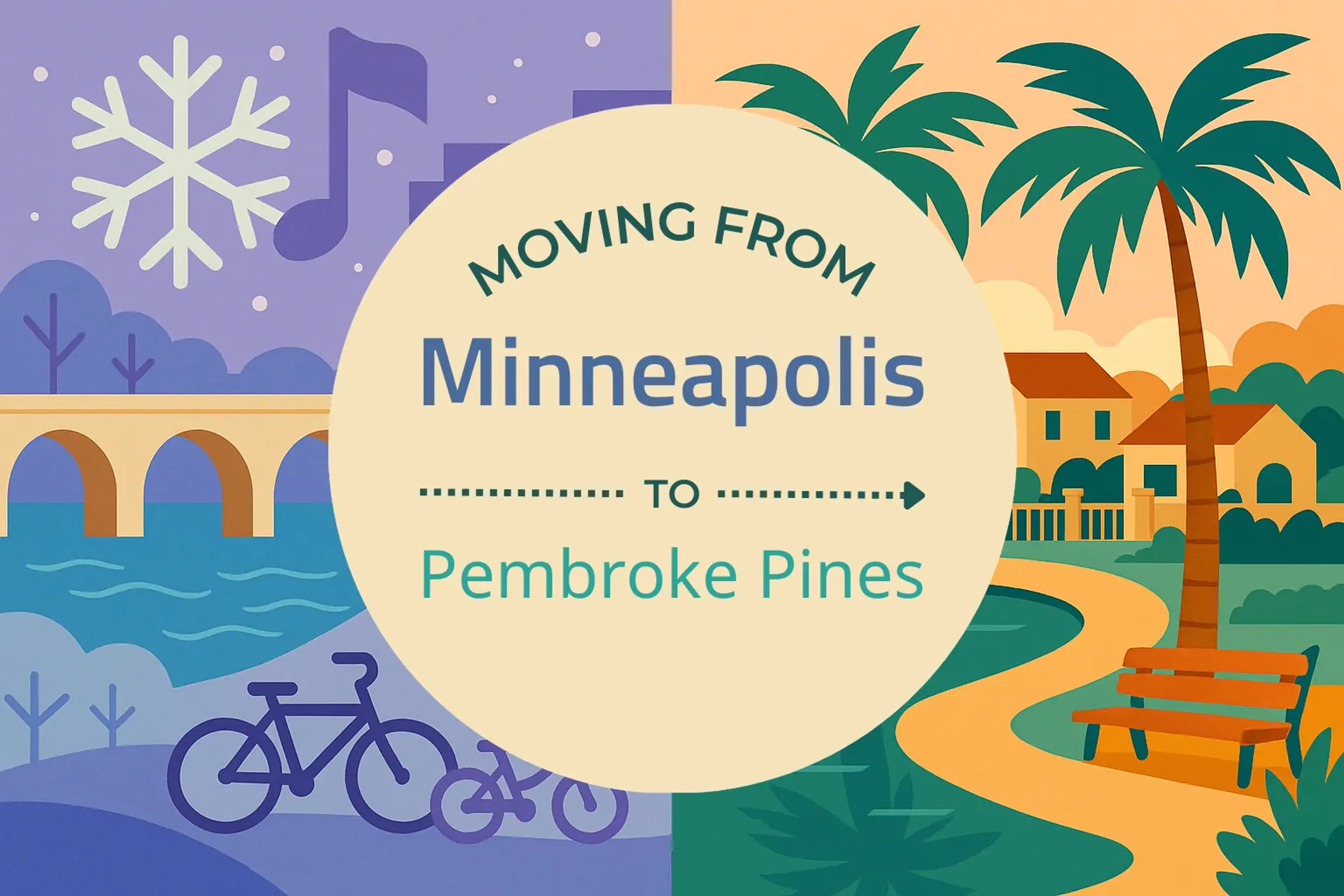 Side-by-side comparison of Minneapolis to Pembroke Pines moving companies