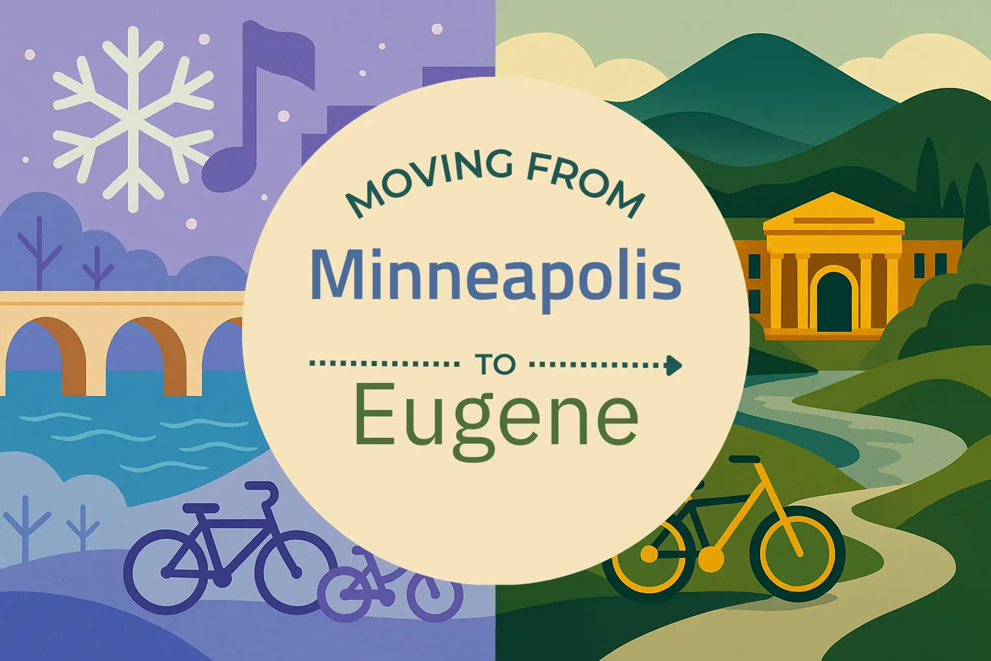 Side-by-side comparison of Minneapolis to Eugene moving companies
