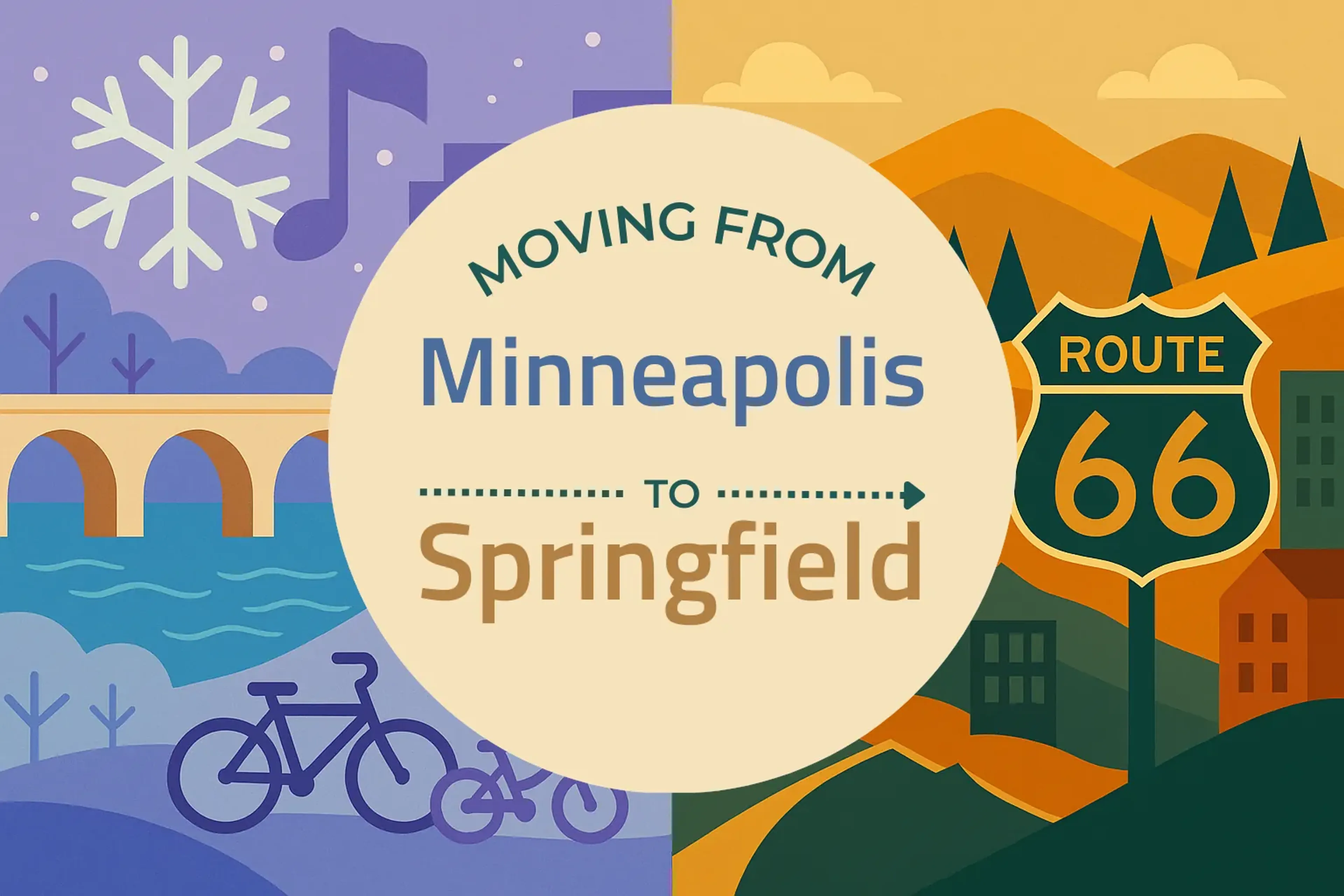 Side-by-side comparison of Minneapolis to Springfield moving companies