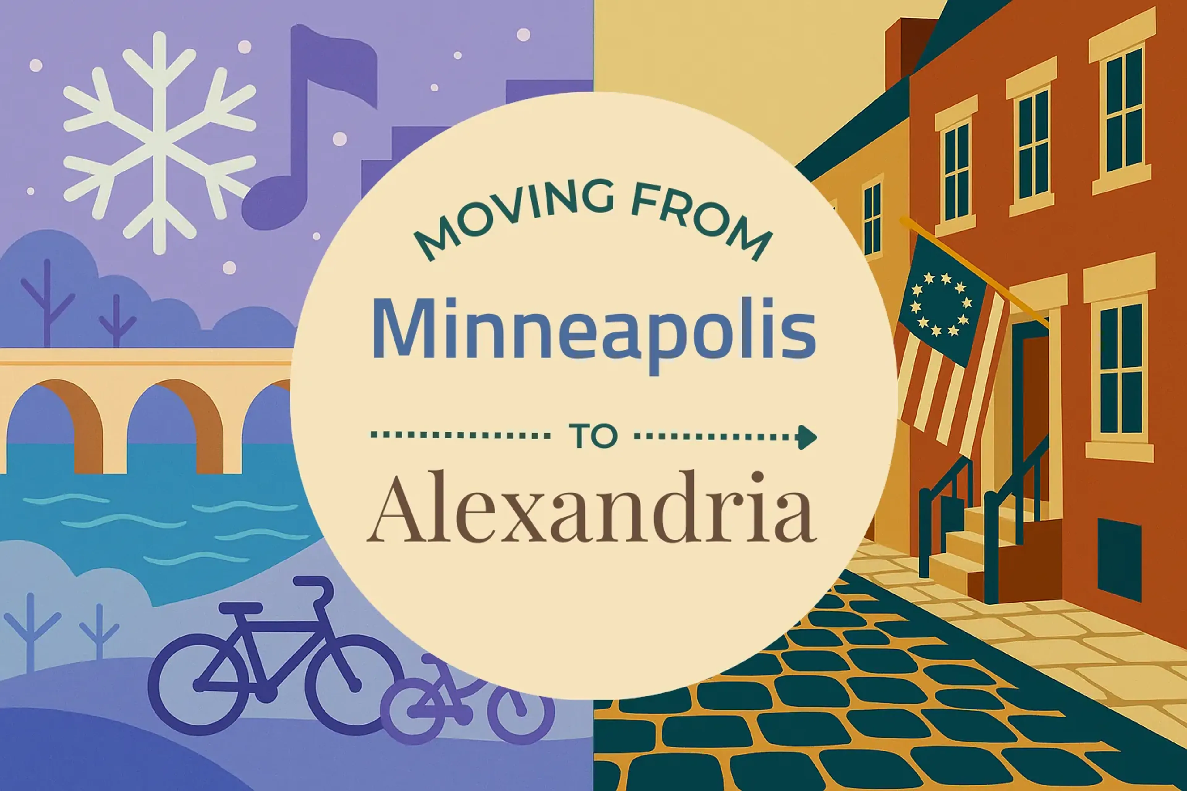 Side-by-side comparison of Minneapolis to Alexandria moving companies