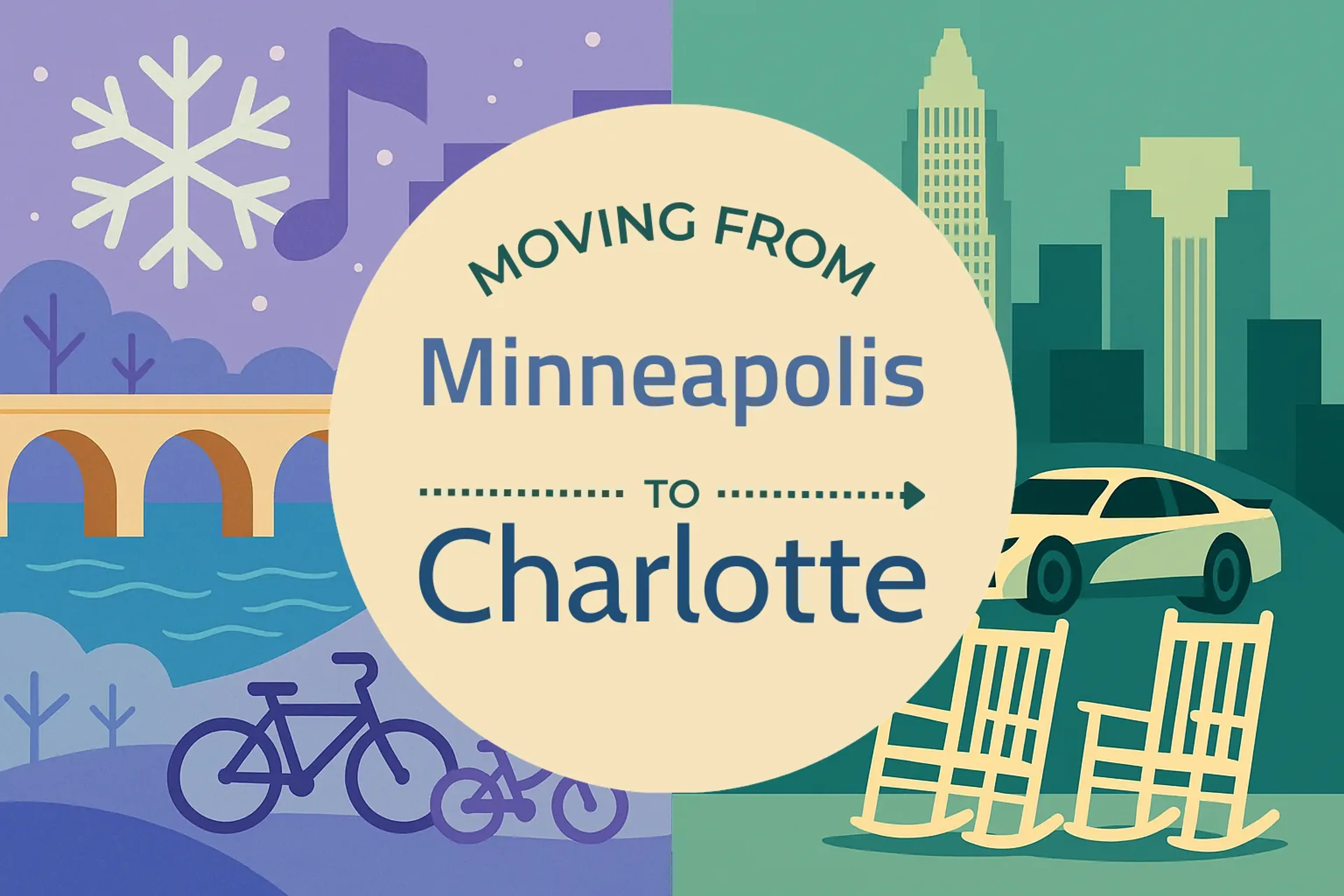 Side-by-side comparison of Minneapolis to Charlotte moving companies