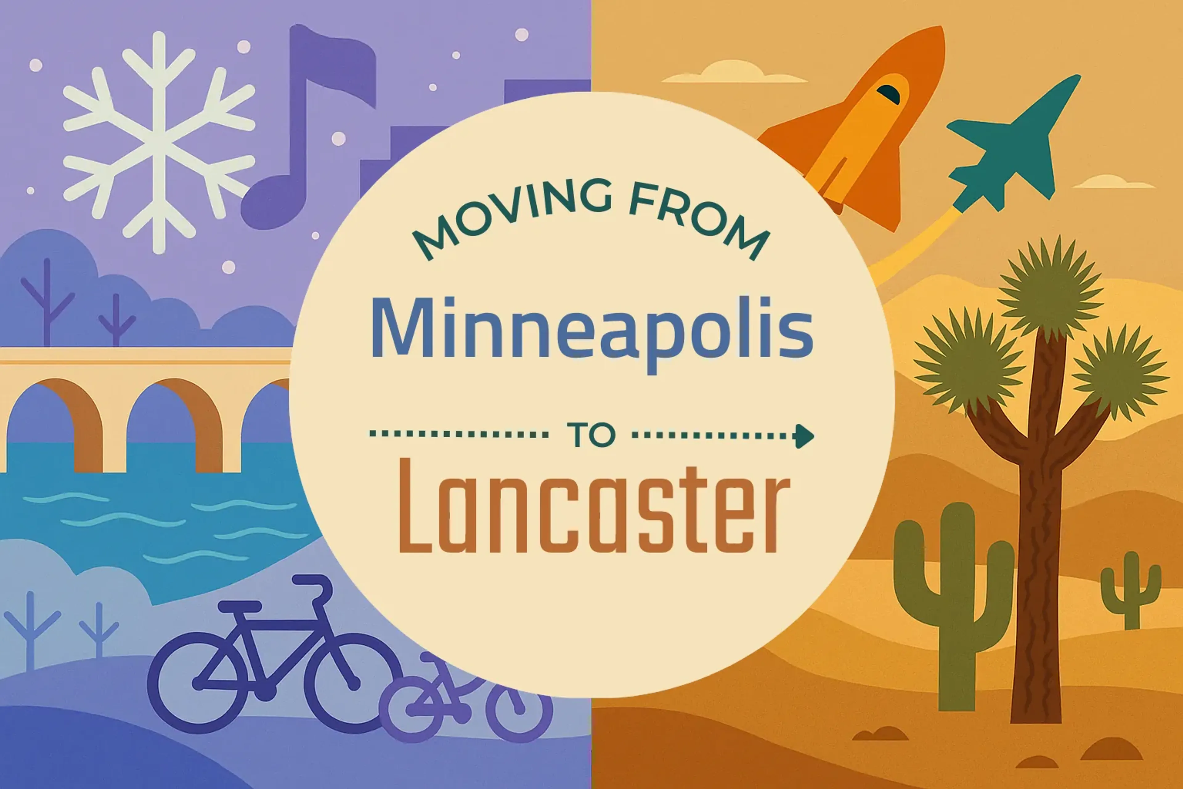 Side-by-side comparison of Minneapolis to Lancaster moving companies