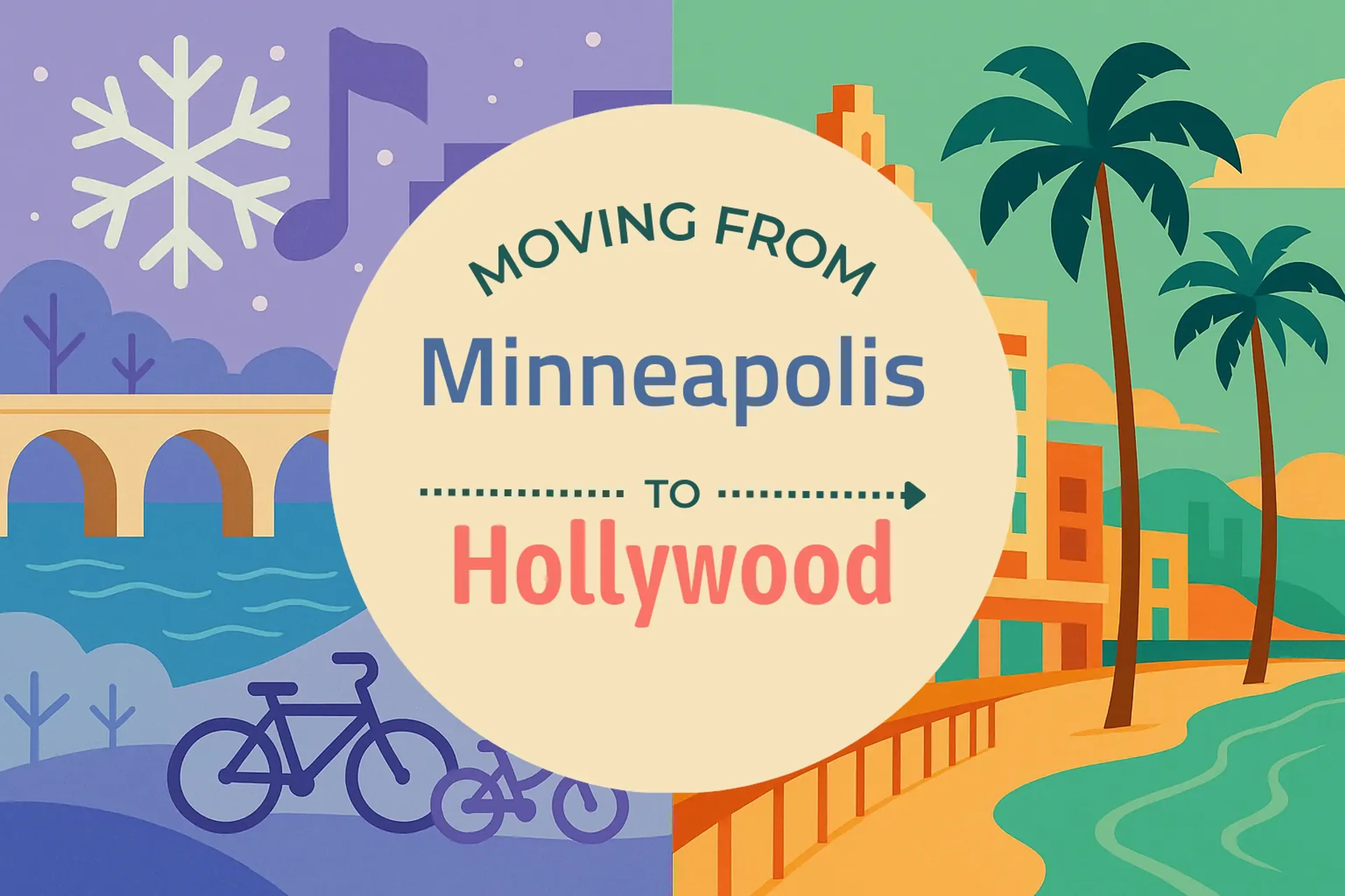 Side-by-side comparison of Minneapolis to Hollywood moving companies