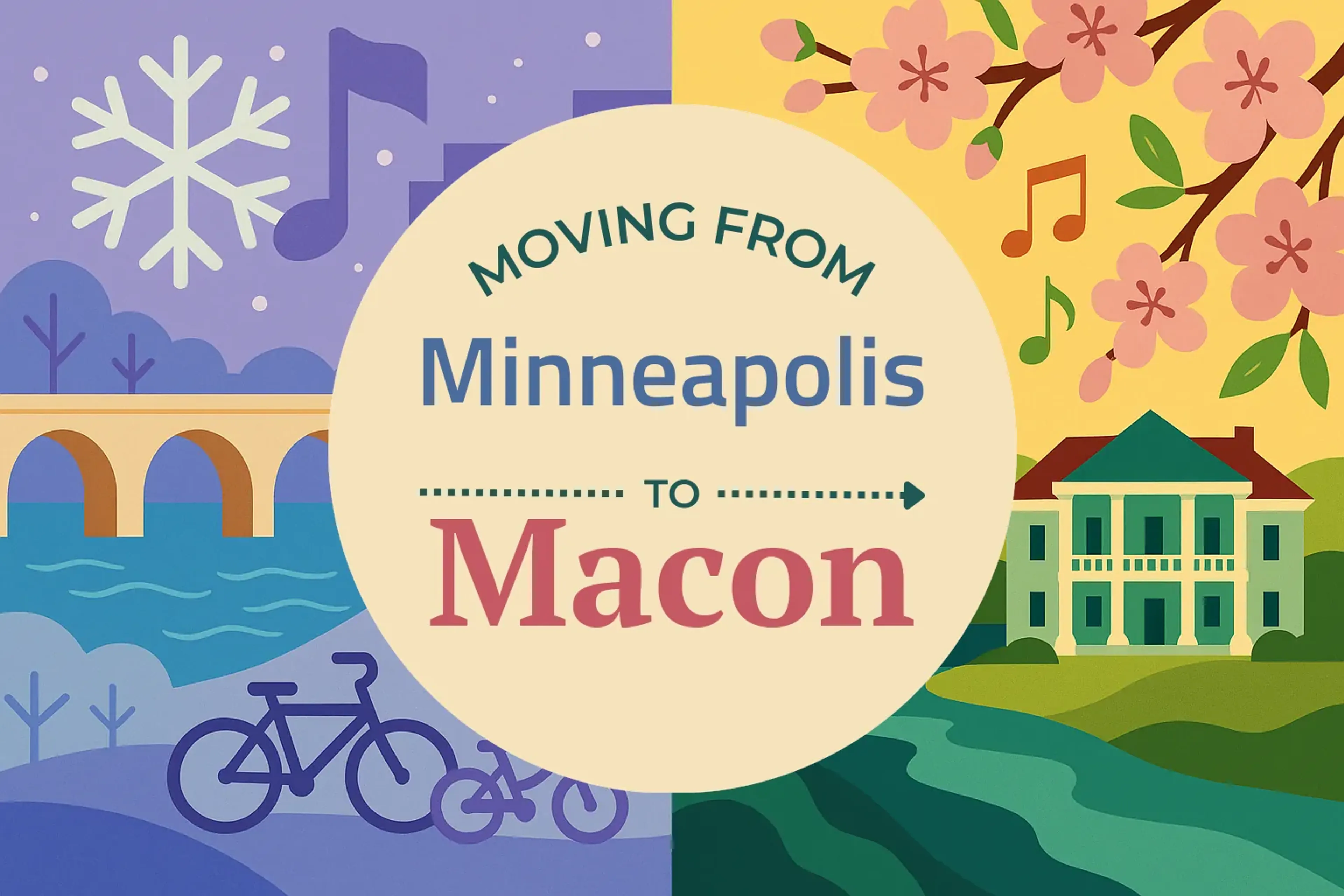Side-by-side comparison of Minneapolis to Macon moving companies