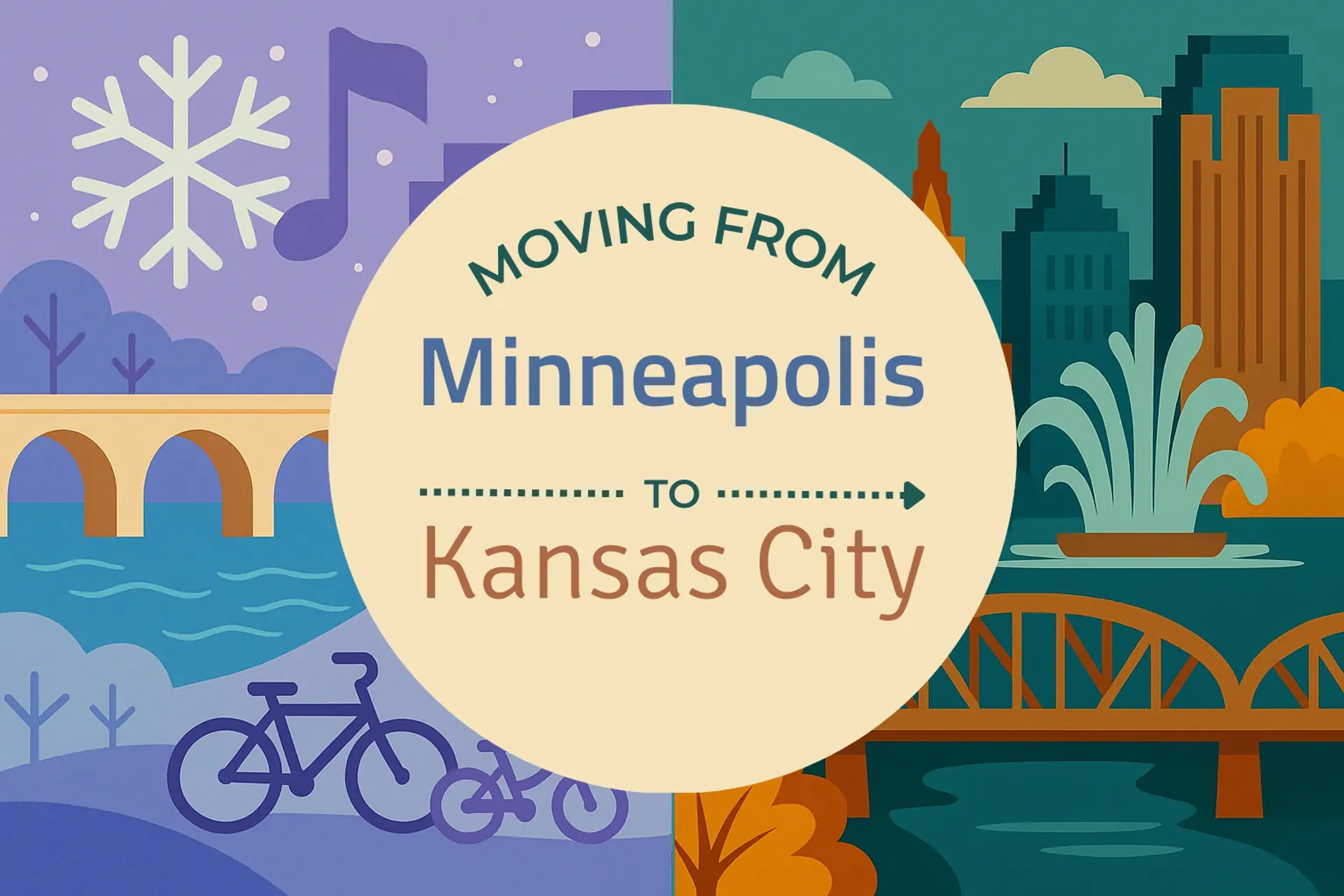 Side-by-side comparison of Minneapolis to Kansas City moving companies
