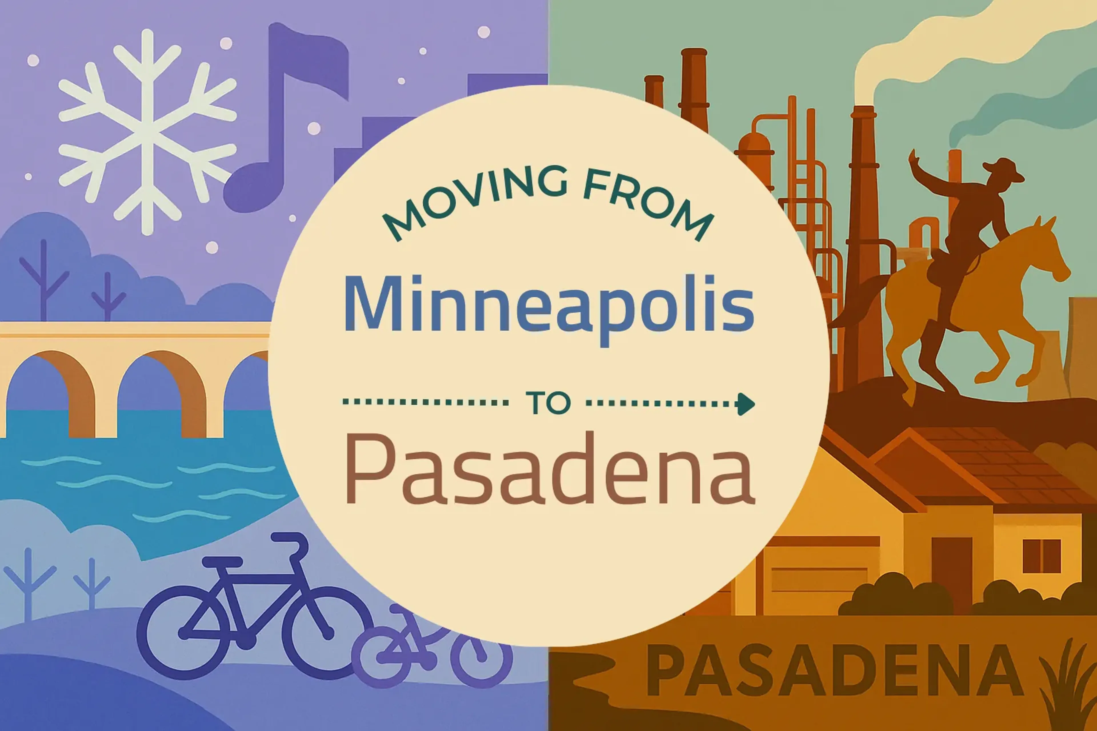 Side-by-side comparison of Minneapolis to Pasadena moving companies