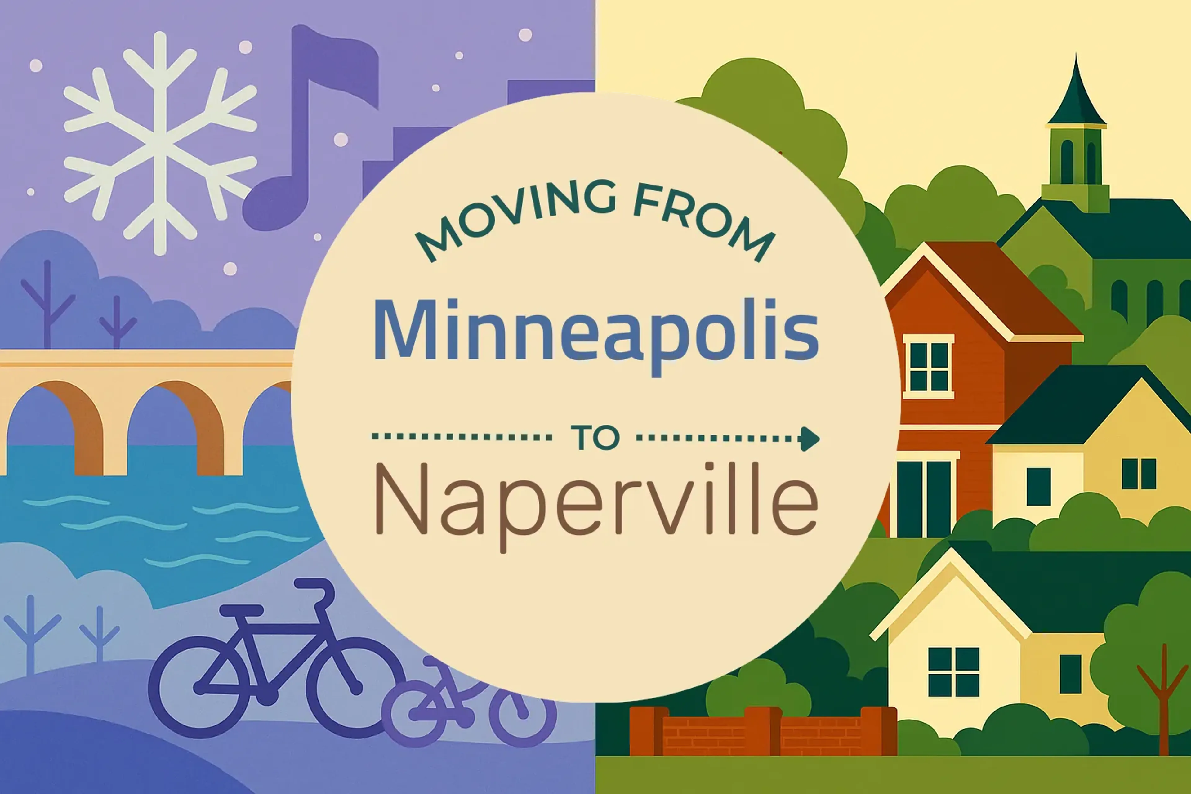 Side-by-side comparison of Minneapolis to Naperville moving companies