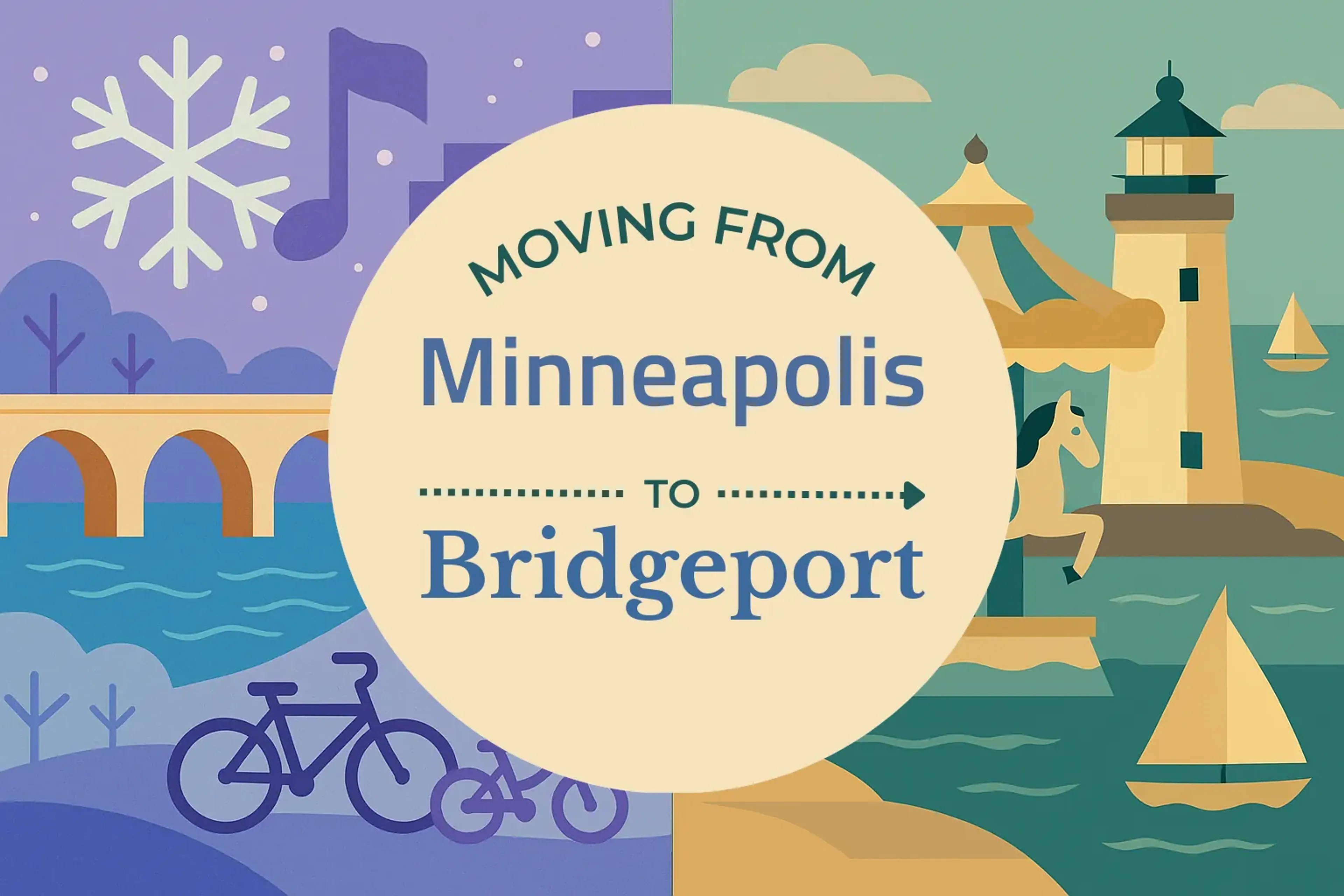 Side-by-side comparison of Minneapolis to Bridgeport moving companies