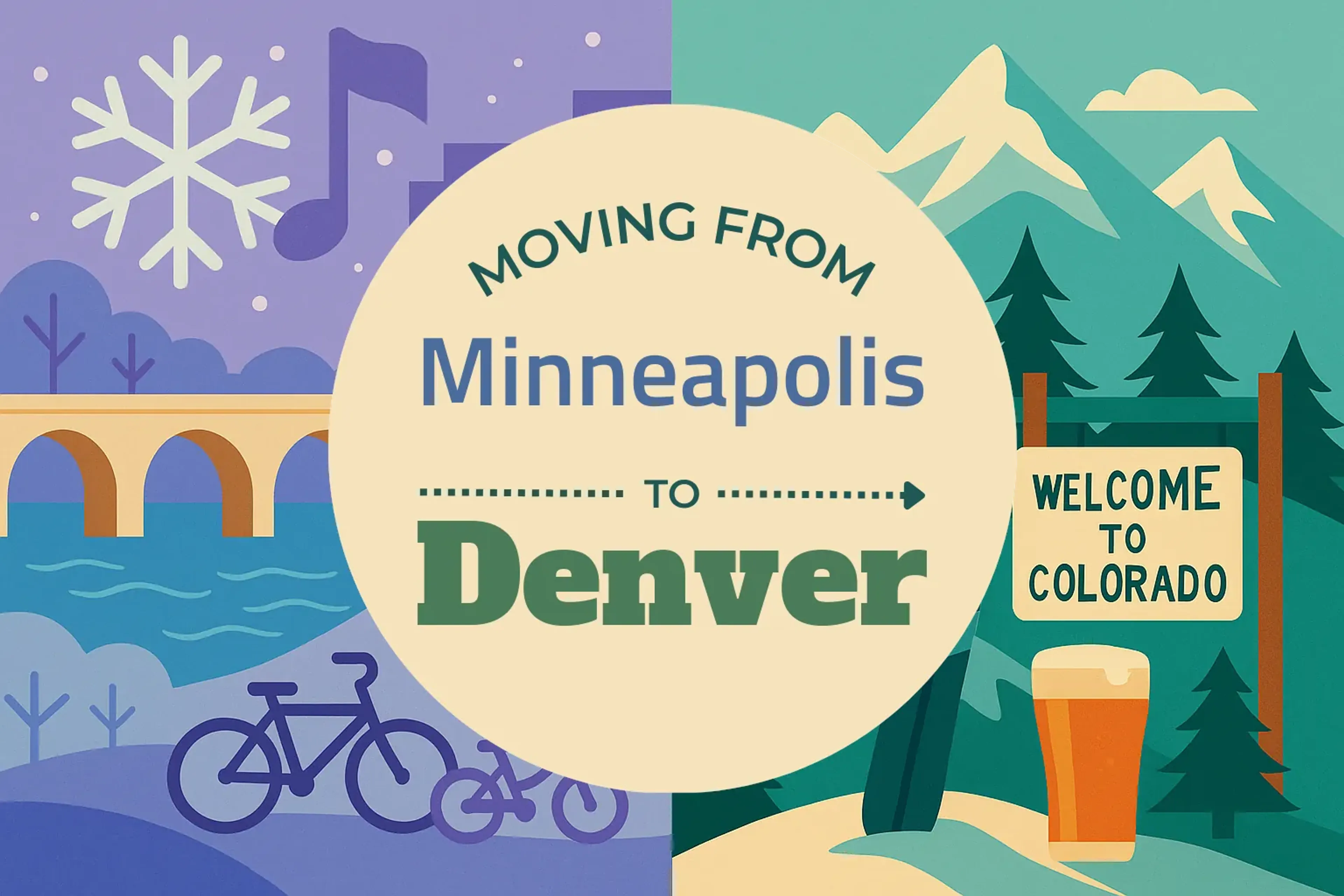 Side-by-side comparison of Minneapolis to Denver moving companies