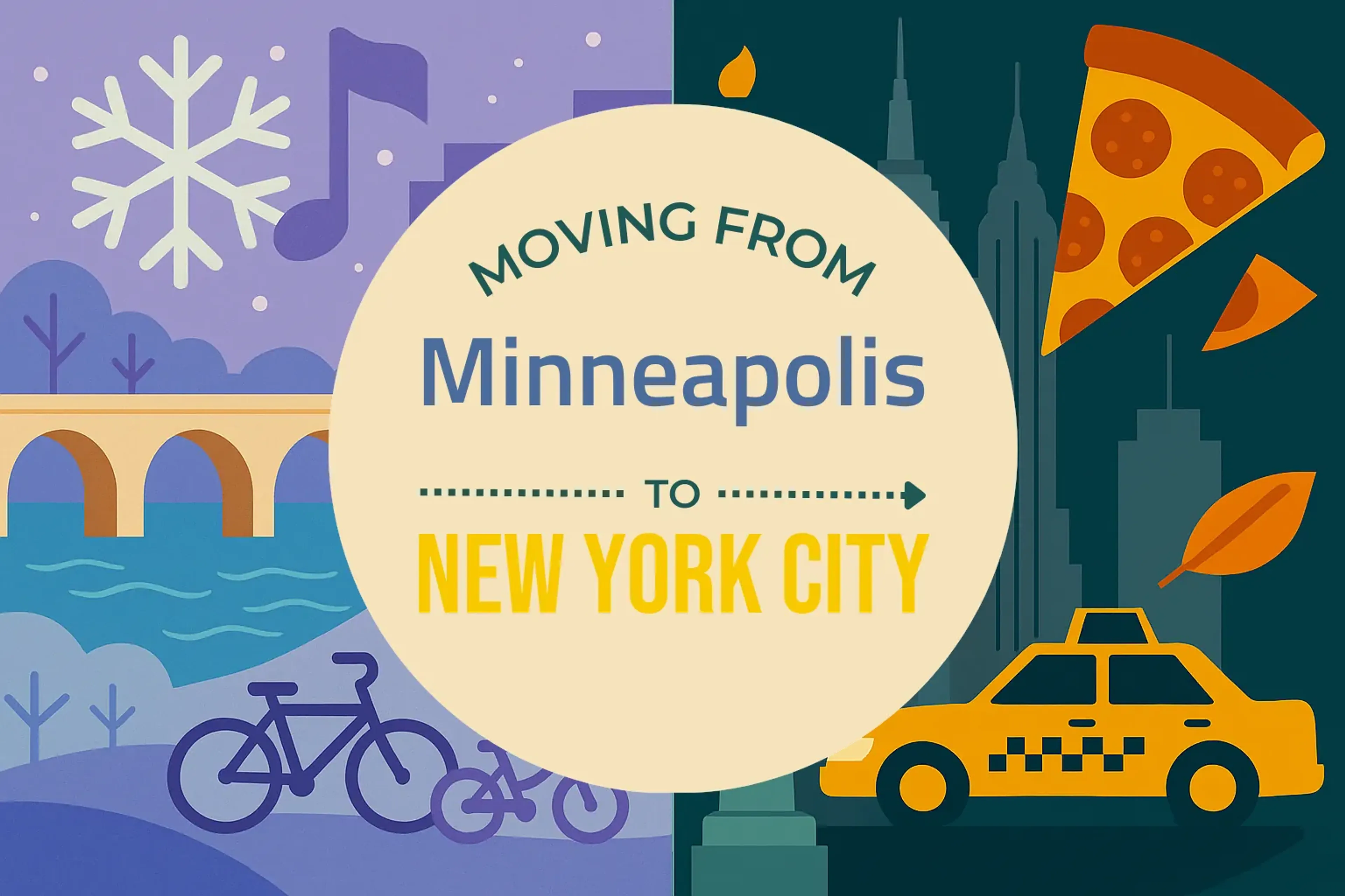 Side-by-side comparison of Minneapolis to New York City moving companies