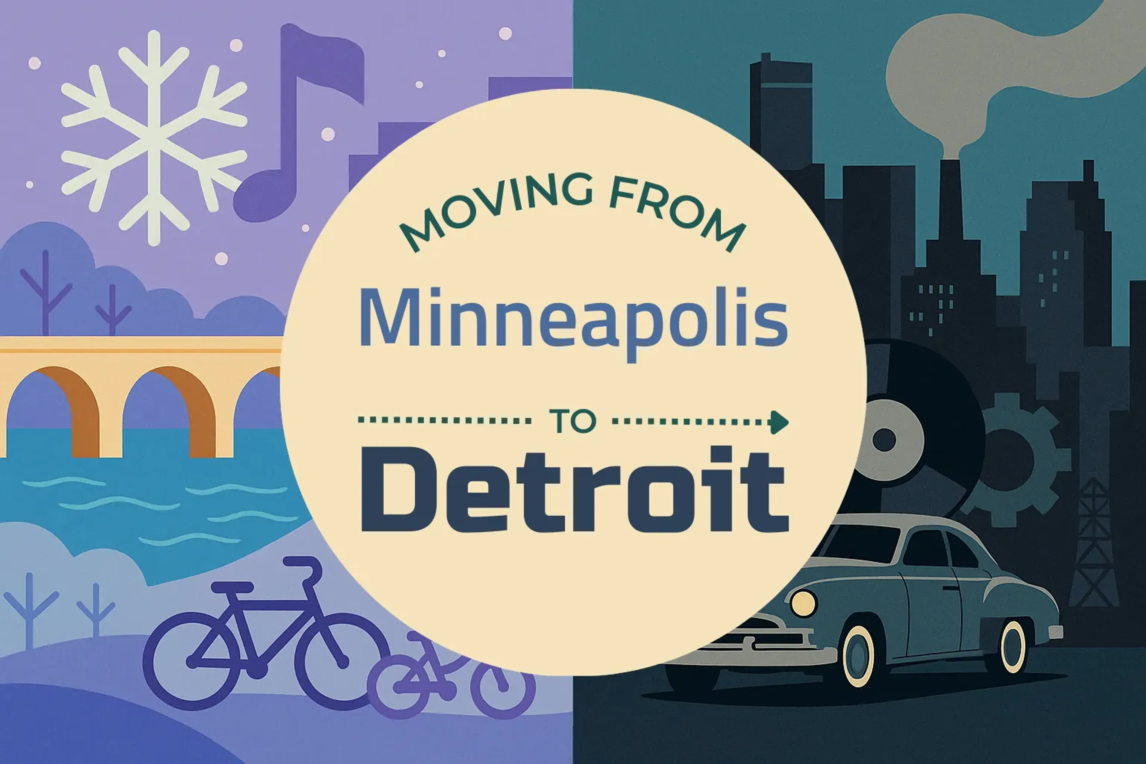 Side-by-side comparison of Minneapolis to Detroit moving companies