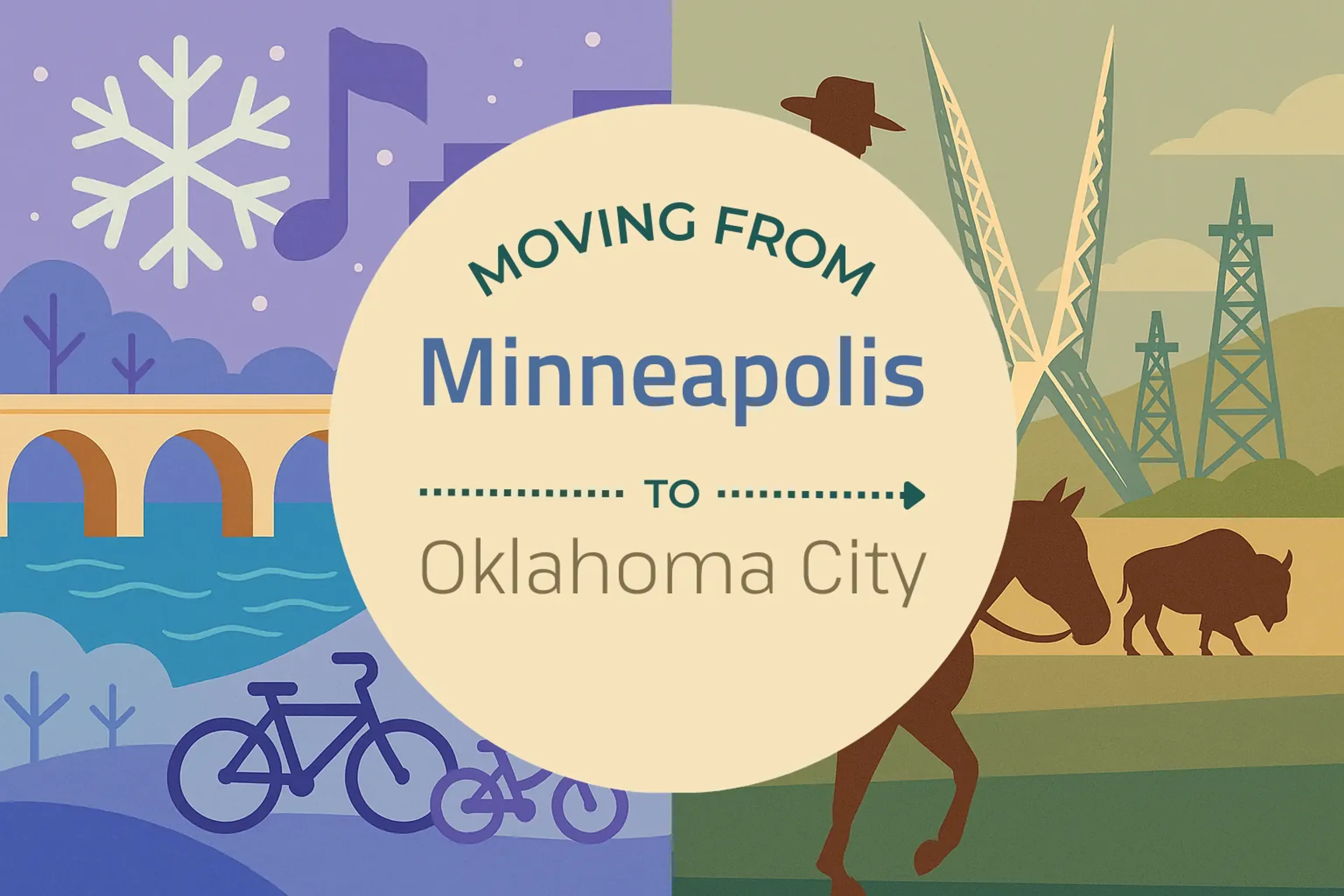 Side-by-side comparison of Minneapolis to Oklahoma City moving companies