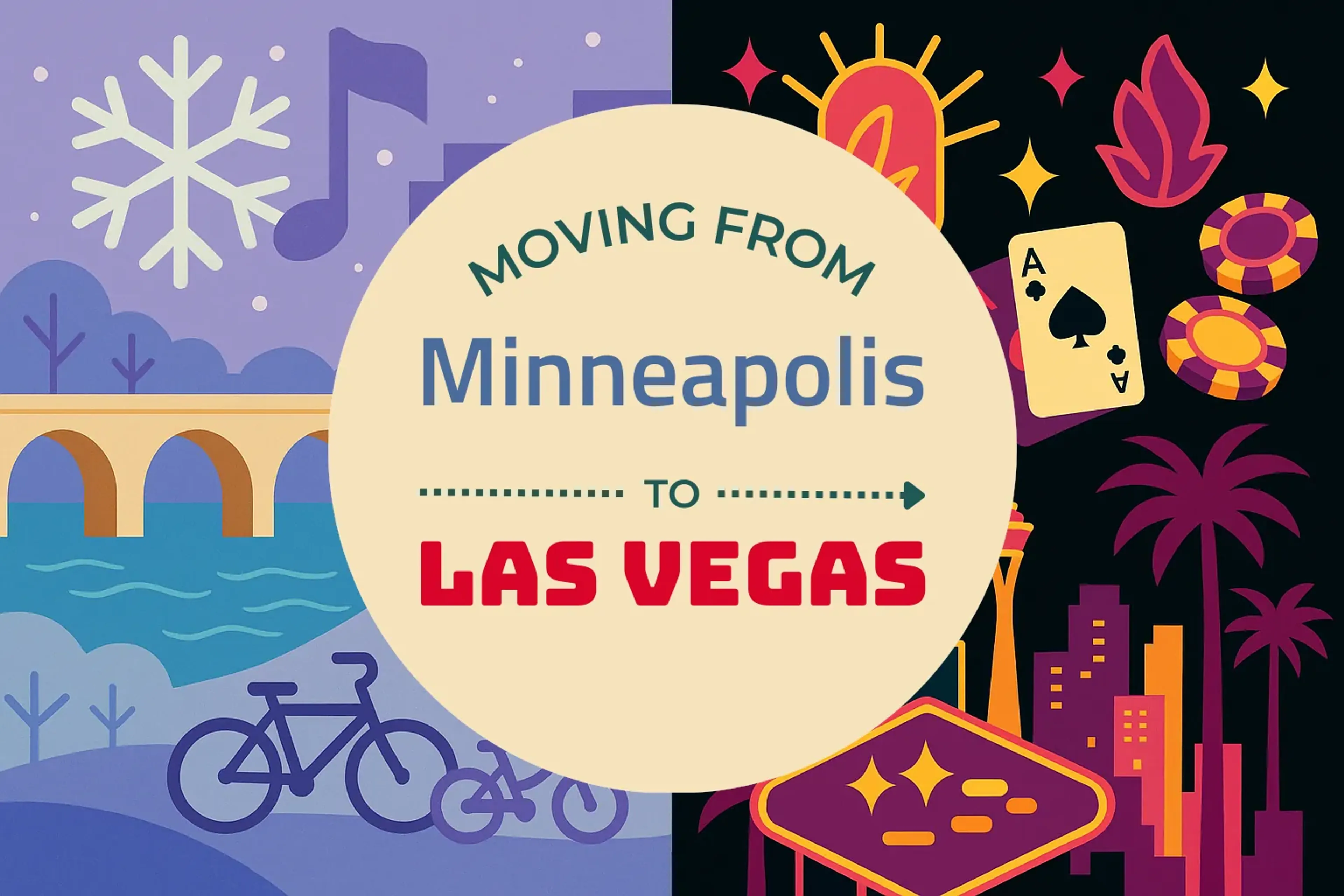 Side-by-side comparison of Minneapolis to Las Vegas moving companies