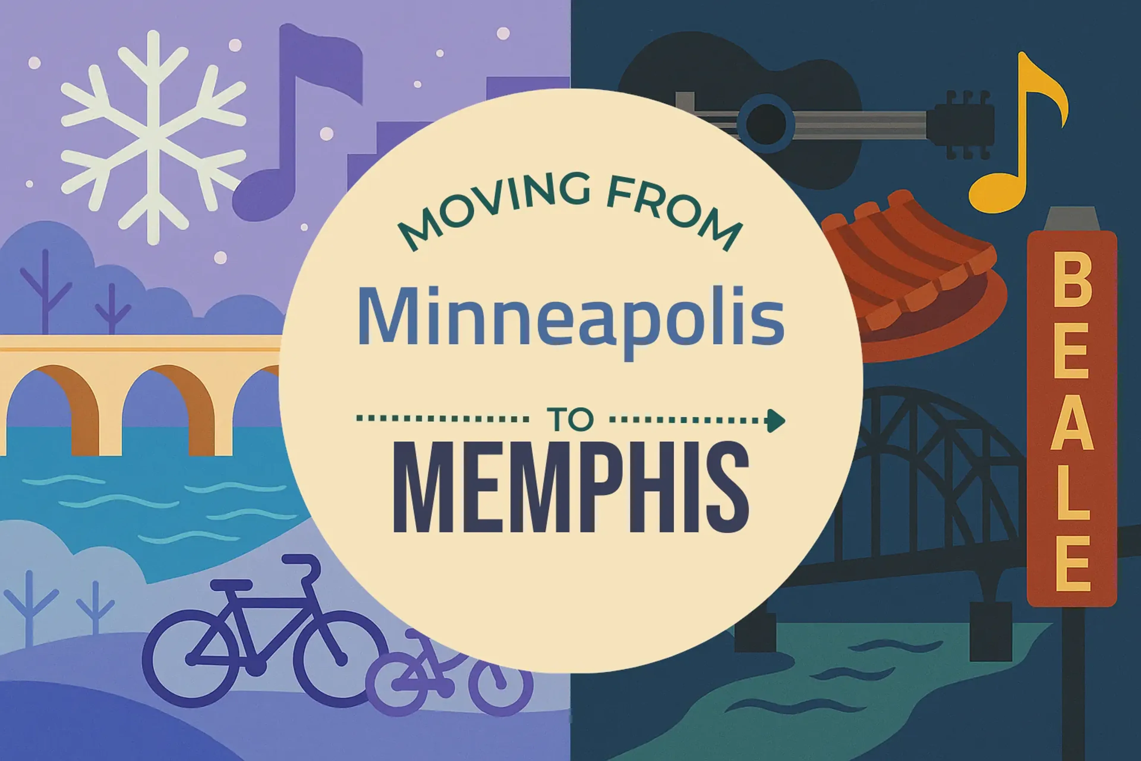 Side-by-side comparison of Minneapolis to Memphis moving companies