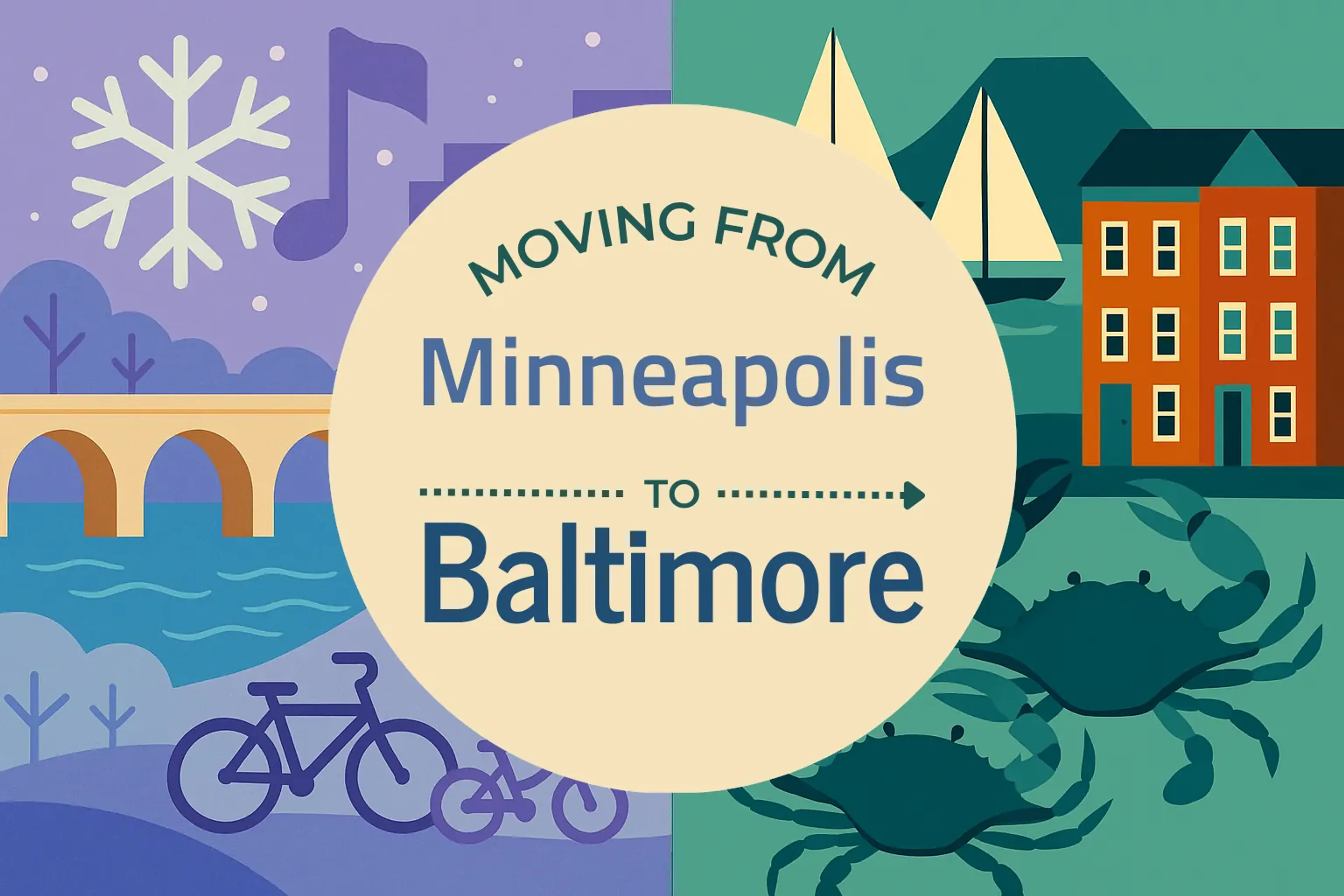 Side-by-side comparison of Minneapolis to Baltimore moving companies