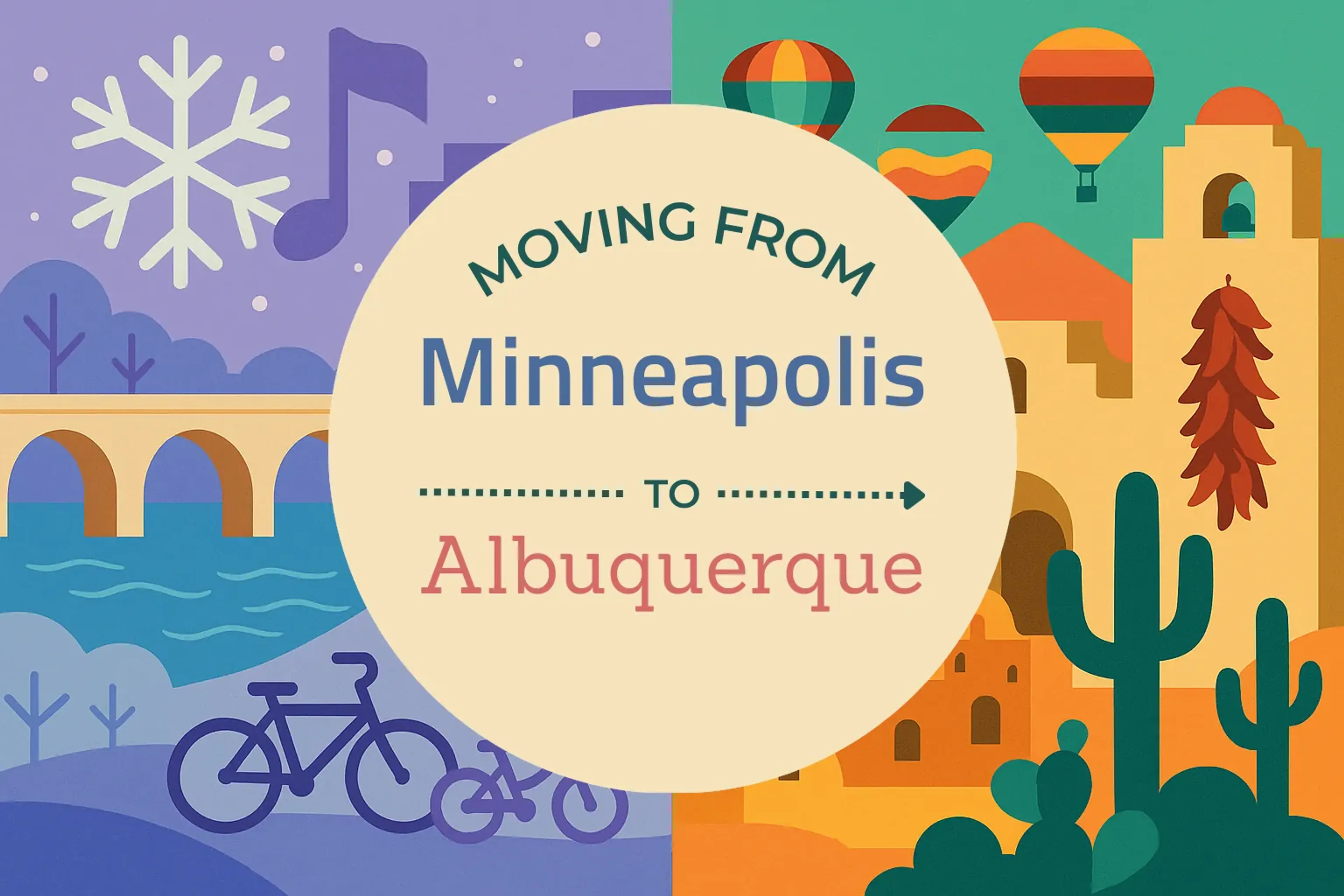 Side-by-side comparison of Minneapolis to Albuquerque moving companies
